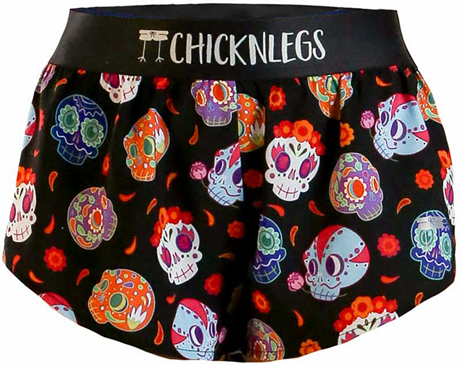 ChicknLegs Women's Sugar Skulls Split Shorts 1.5 In - view number 8