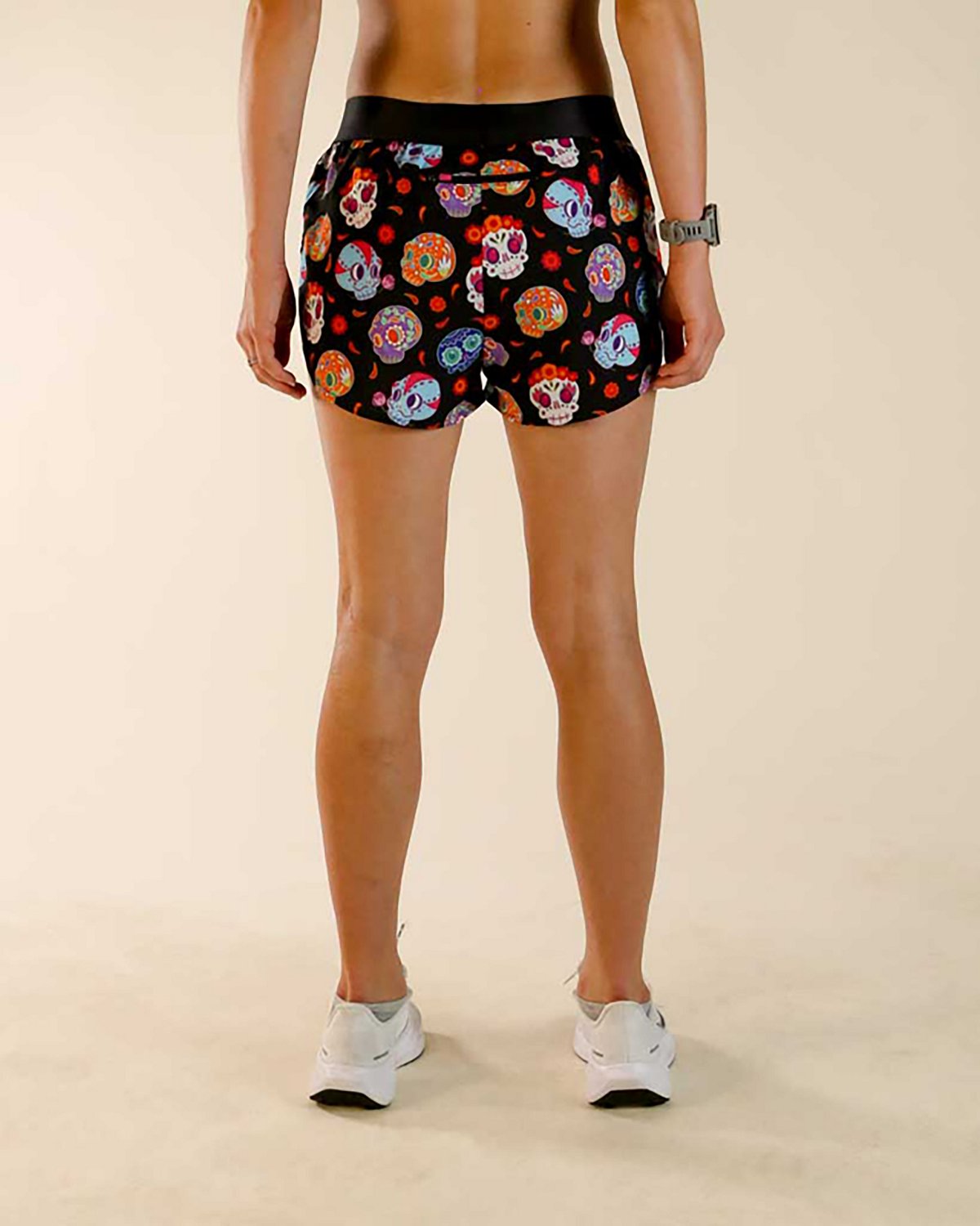 ChicknLegs Women's Sugar Skulls Split Shorts 1.5 In - view number 2
