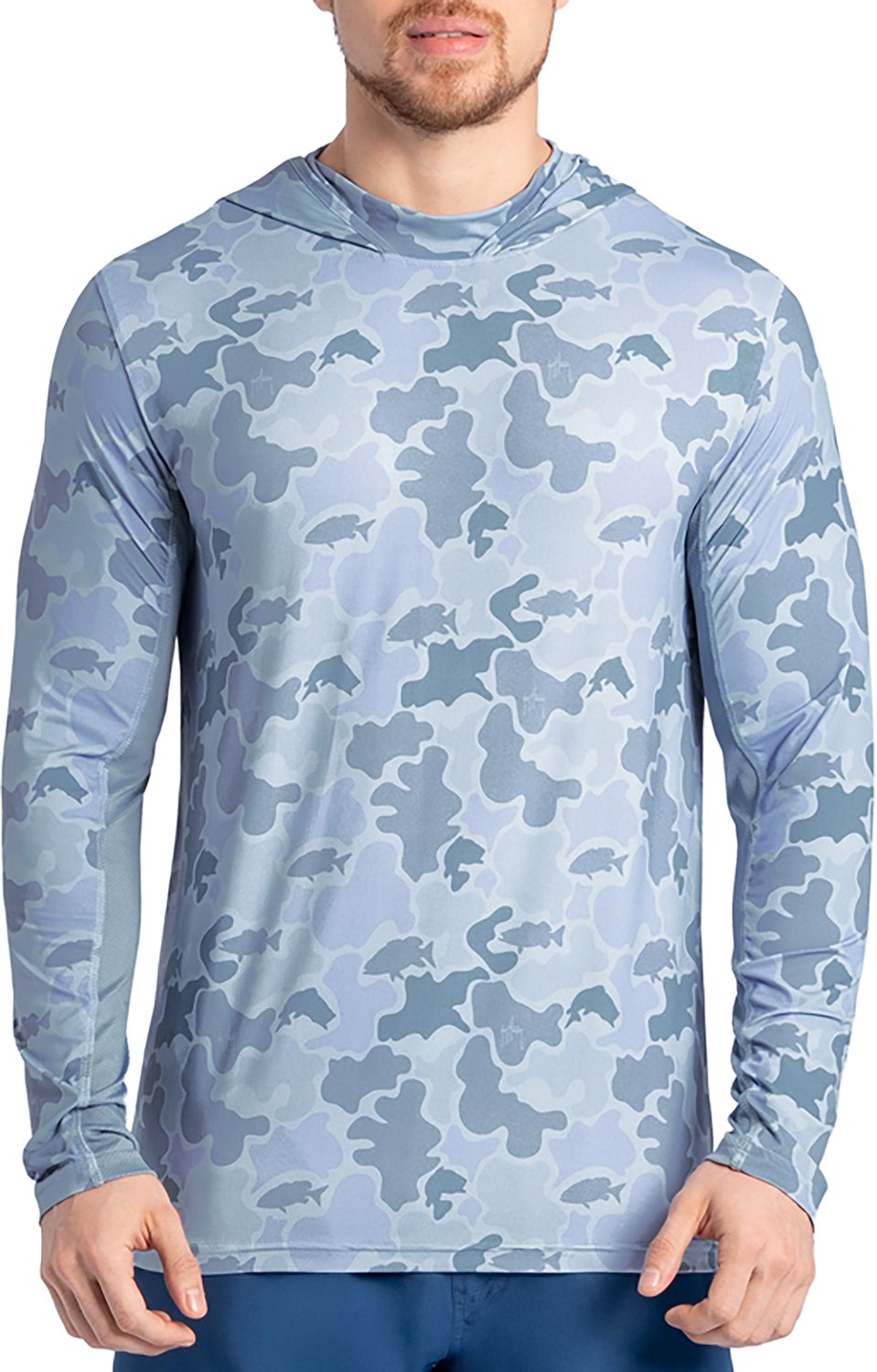 Guy Harvey Men's Marlin Air Mallard Camo Sun Protection Hoodie