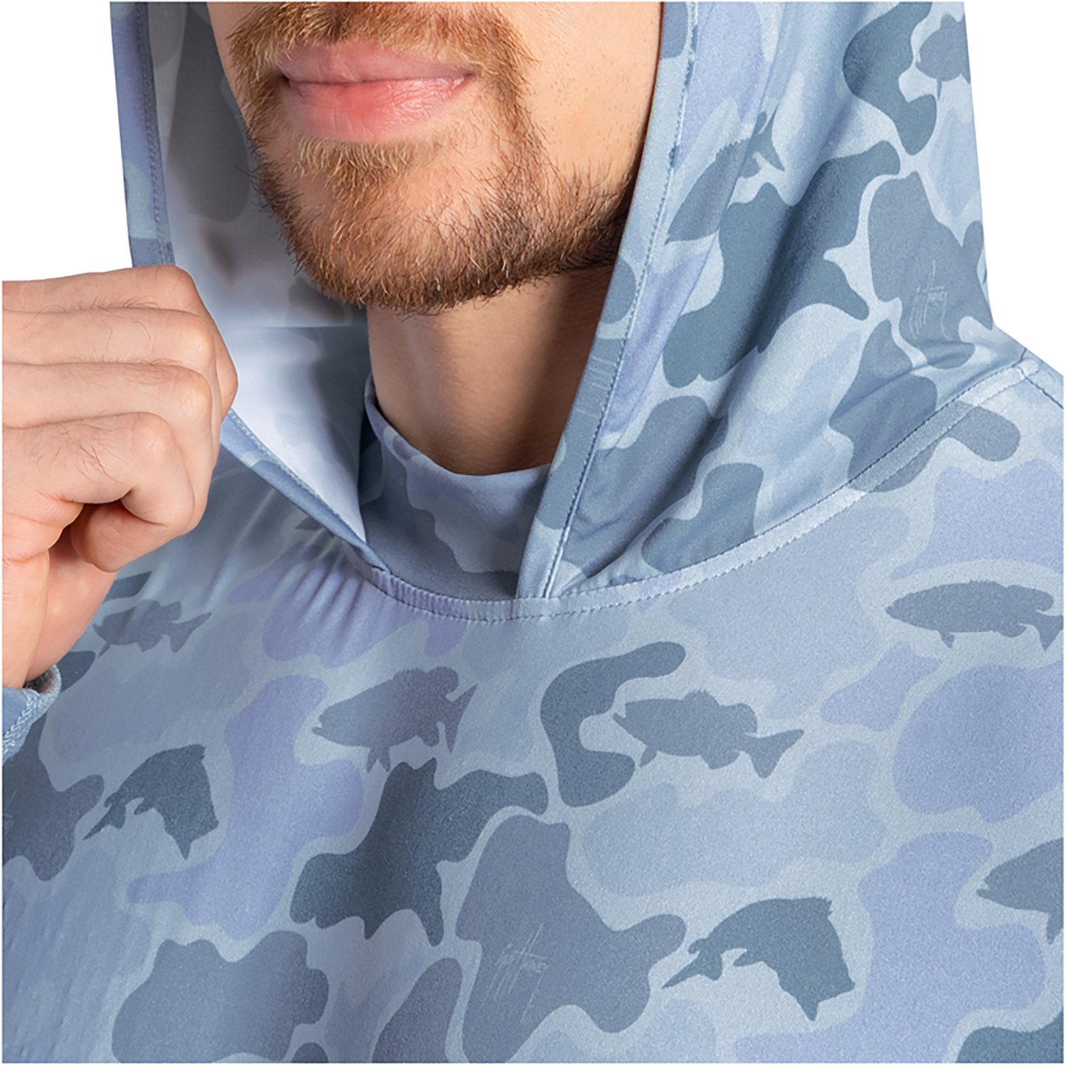 Guy Harvey Men's Marlin Air Mallard Camo Sun Protection Hoodie - view number 4