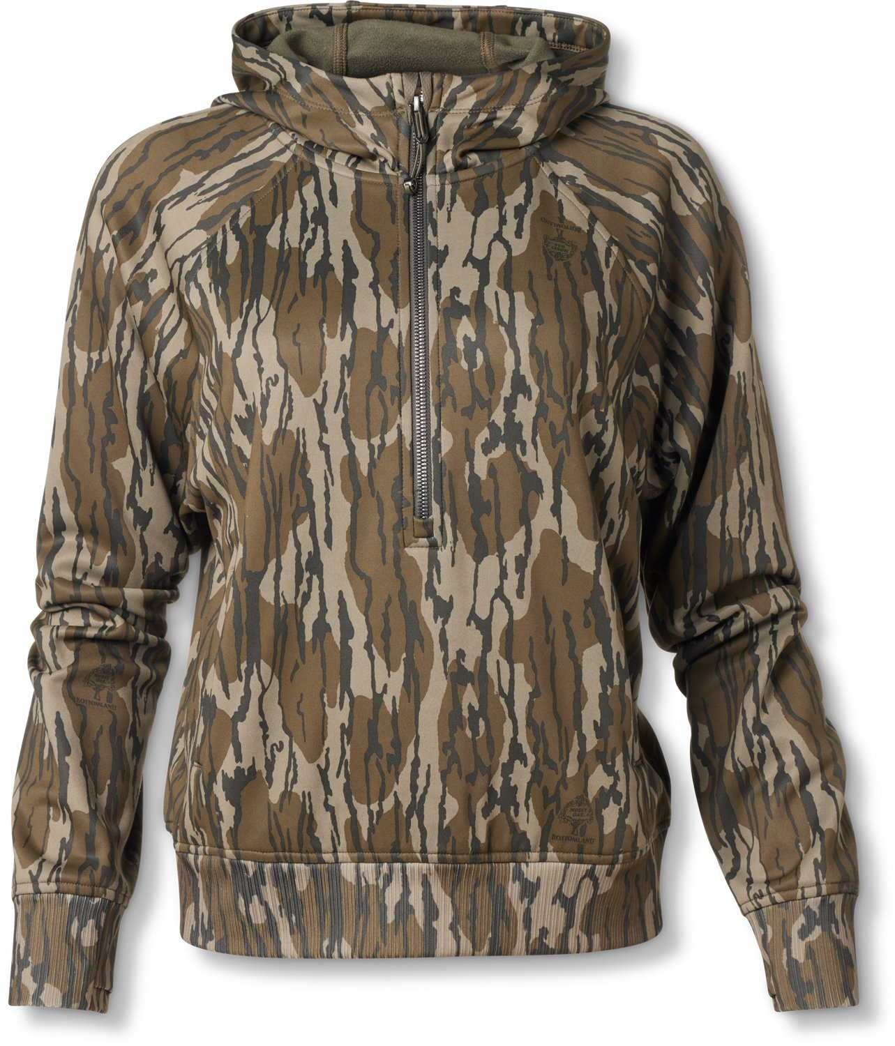 Magellan Outdoors Women's Camo Hunting Fayette 1/4 Zip Hoodie