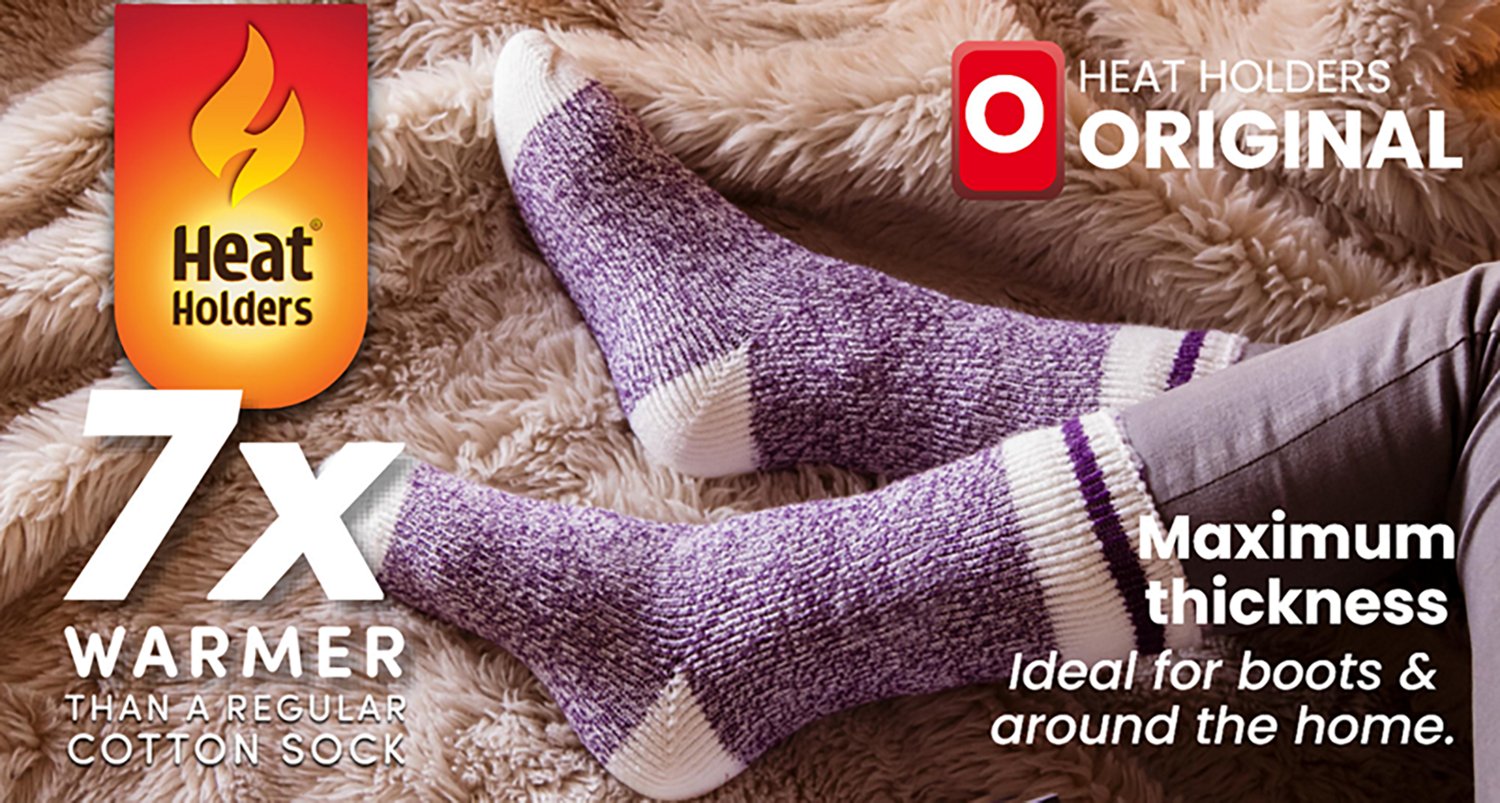Heat Holders Women's Hadley Original Thermal Leopard Jacquard Crew Socks - view number 2