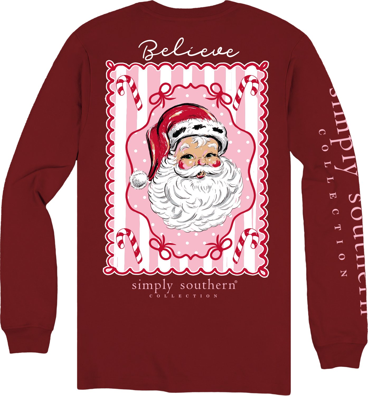Simply Southern Women's Santa Outline Long-Sleeve T-Shirt - view number 3