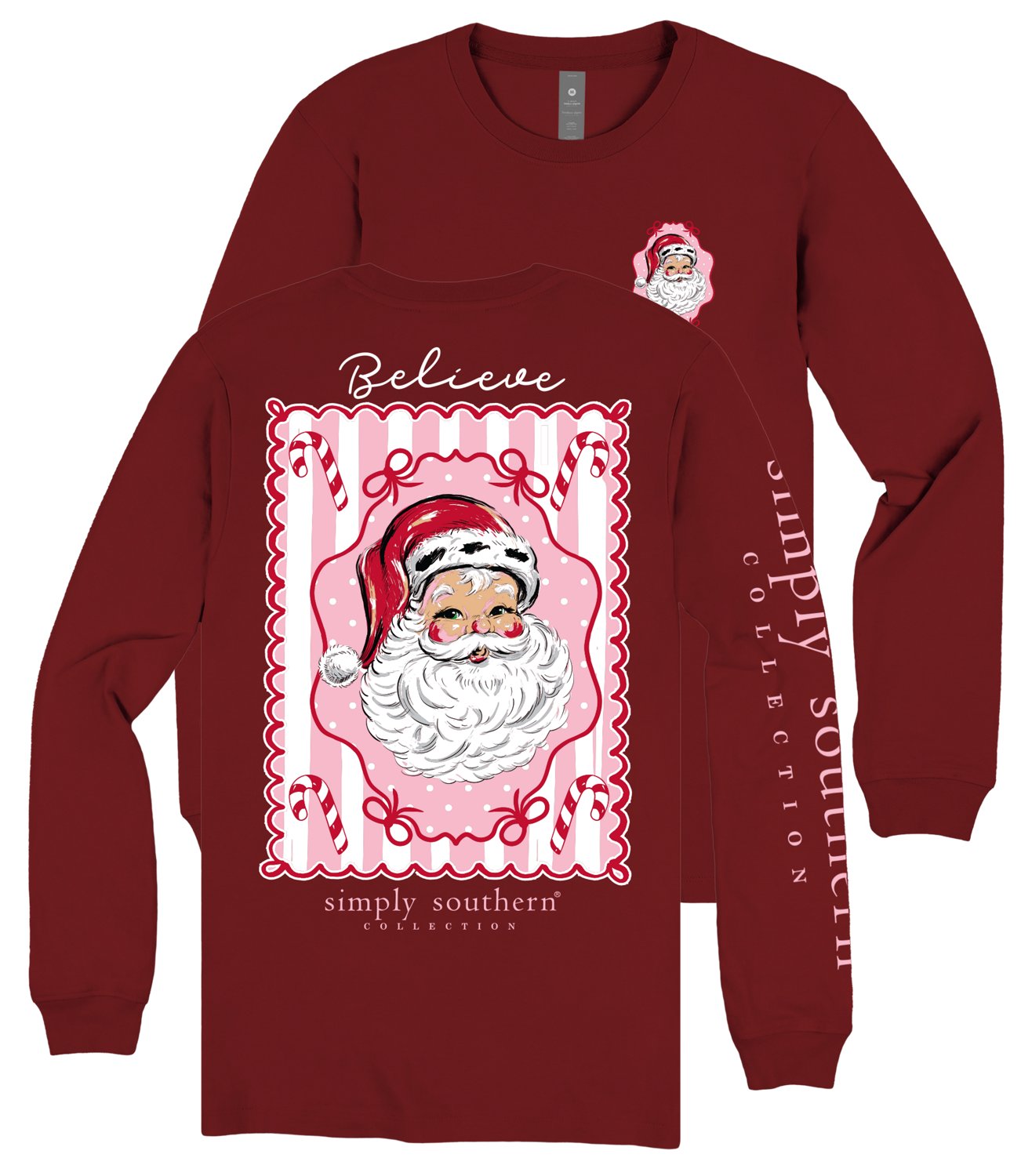 Simply Southern Women's Santa Outline Long-Sleeve T-Shirt - view number 5