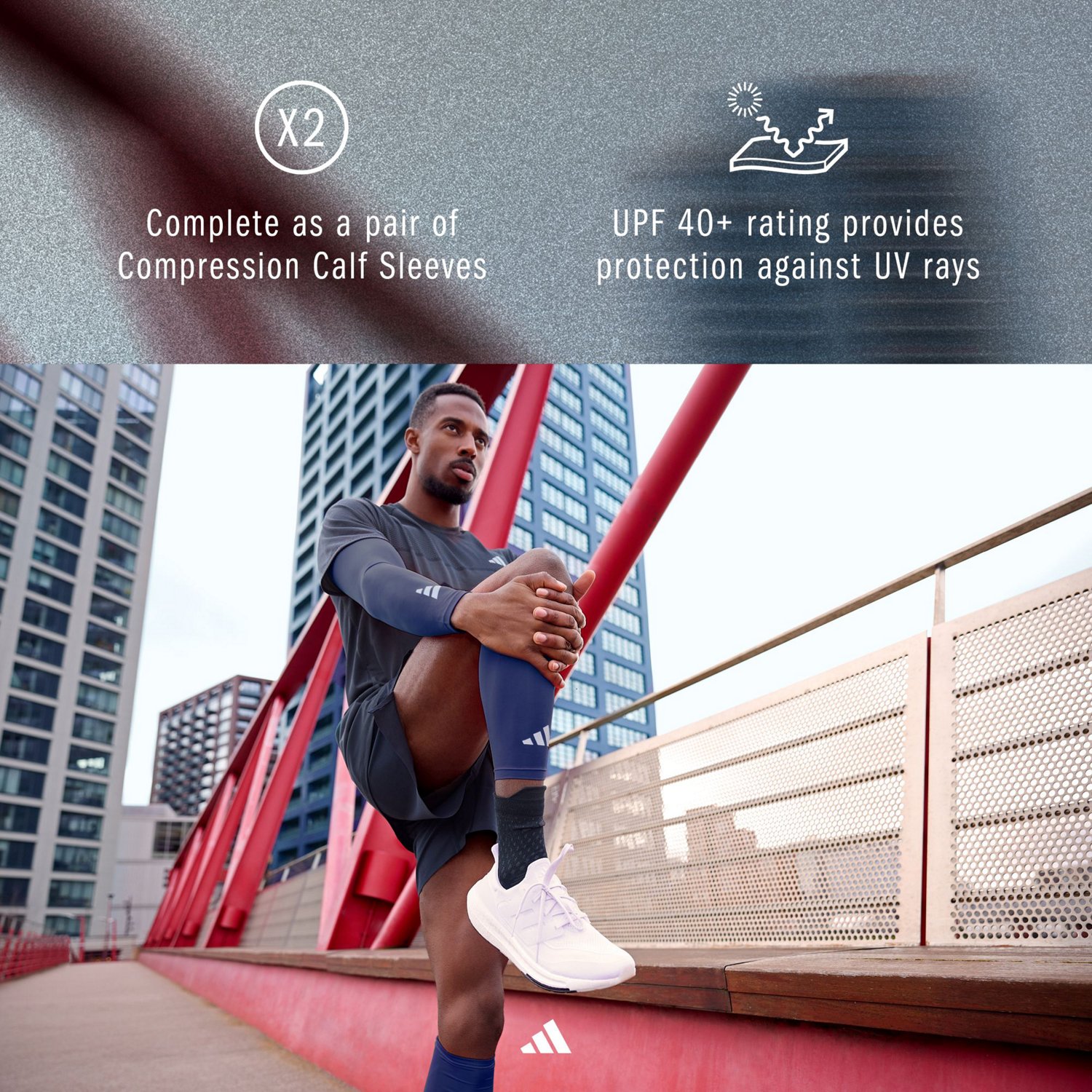 adidas Adult ClimaCool Compression Calf Sleeves - view number 6