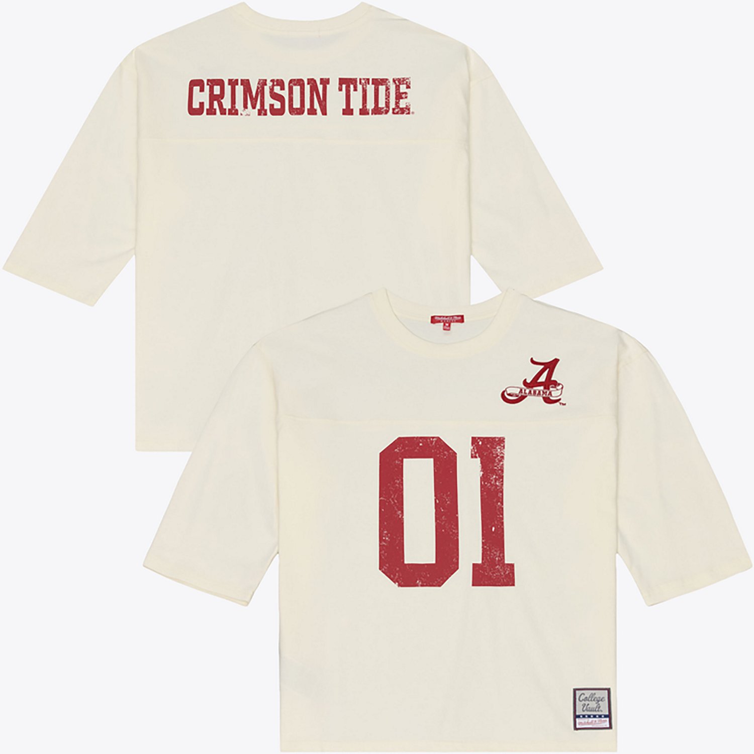 Mitchell & Ness Women's University of Alabama Retro Roots Oversized Long Sleeve Jersey