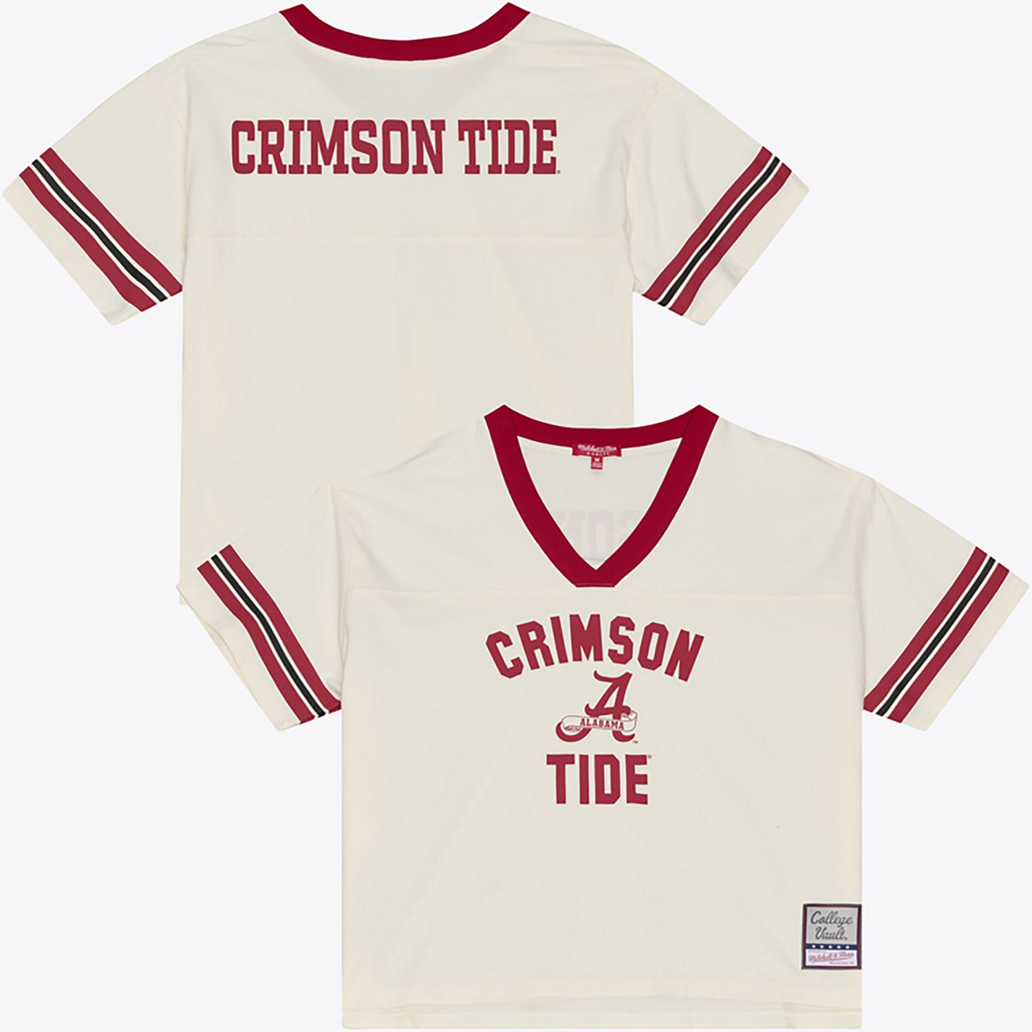 Mitchell & Ness Women's University of Alabama Retro Roots Crop Boxy Graphic T-shirt