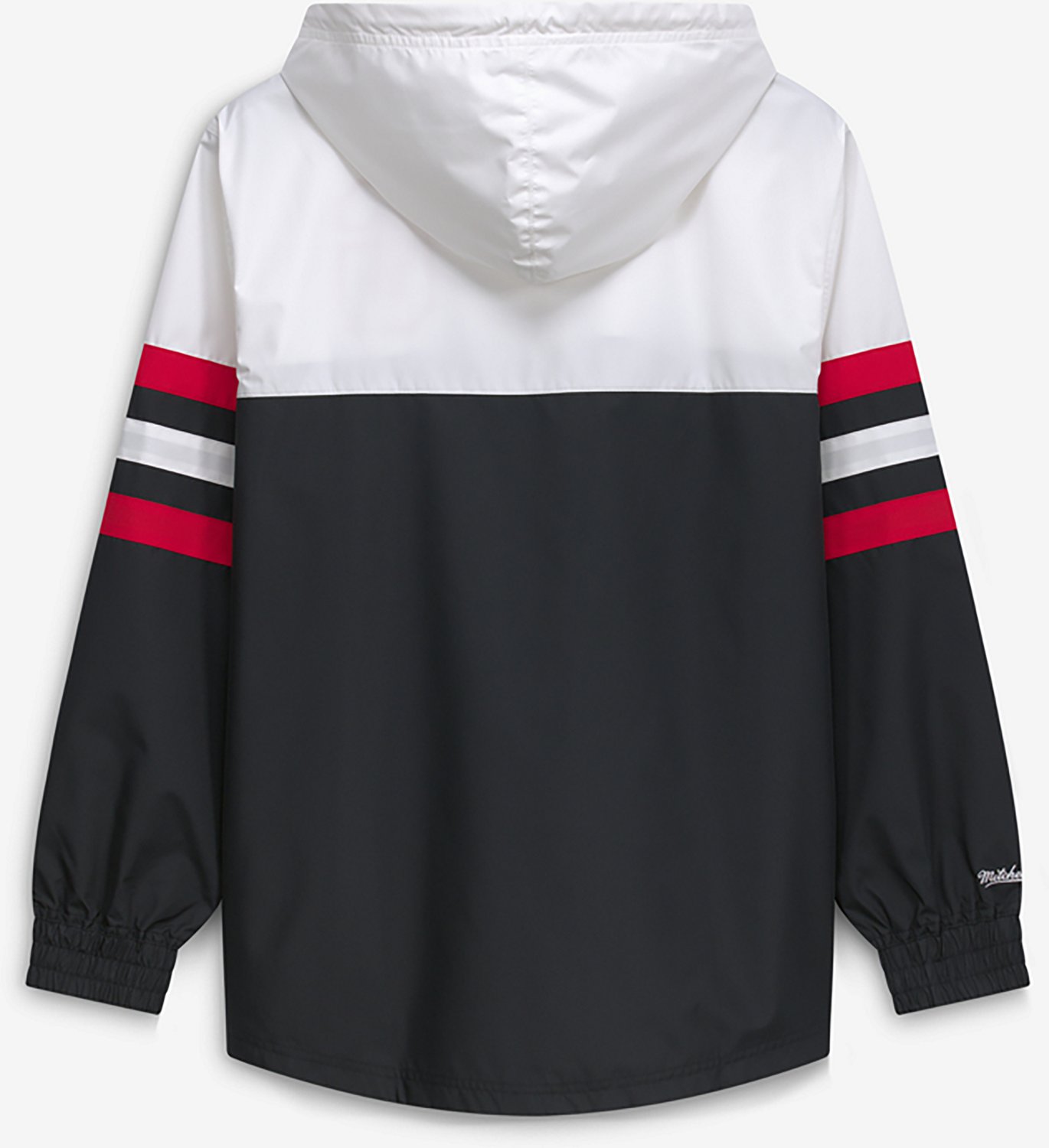 Mitchell & Ness Men's University of Georgia Mascot School Script Head Coach Windbreaker Anorak Jacket - view number 2