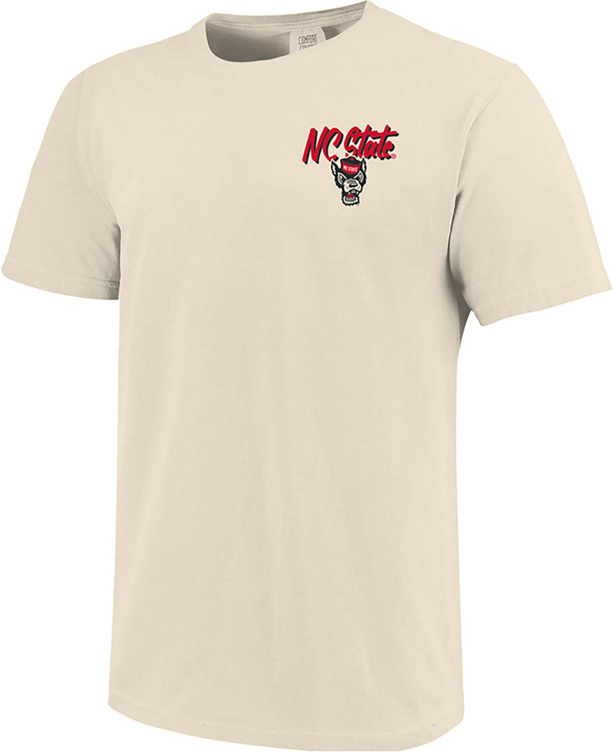 Comfort Colors Women's North Carolina State University Football Sketch Script T-shirt - view number 2