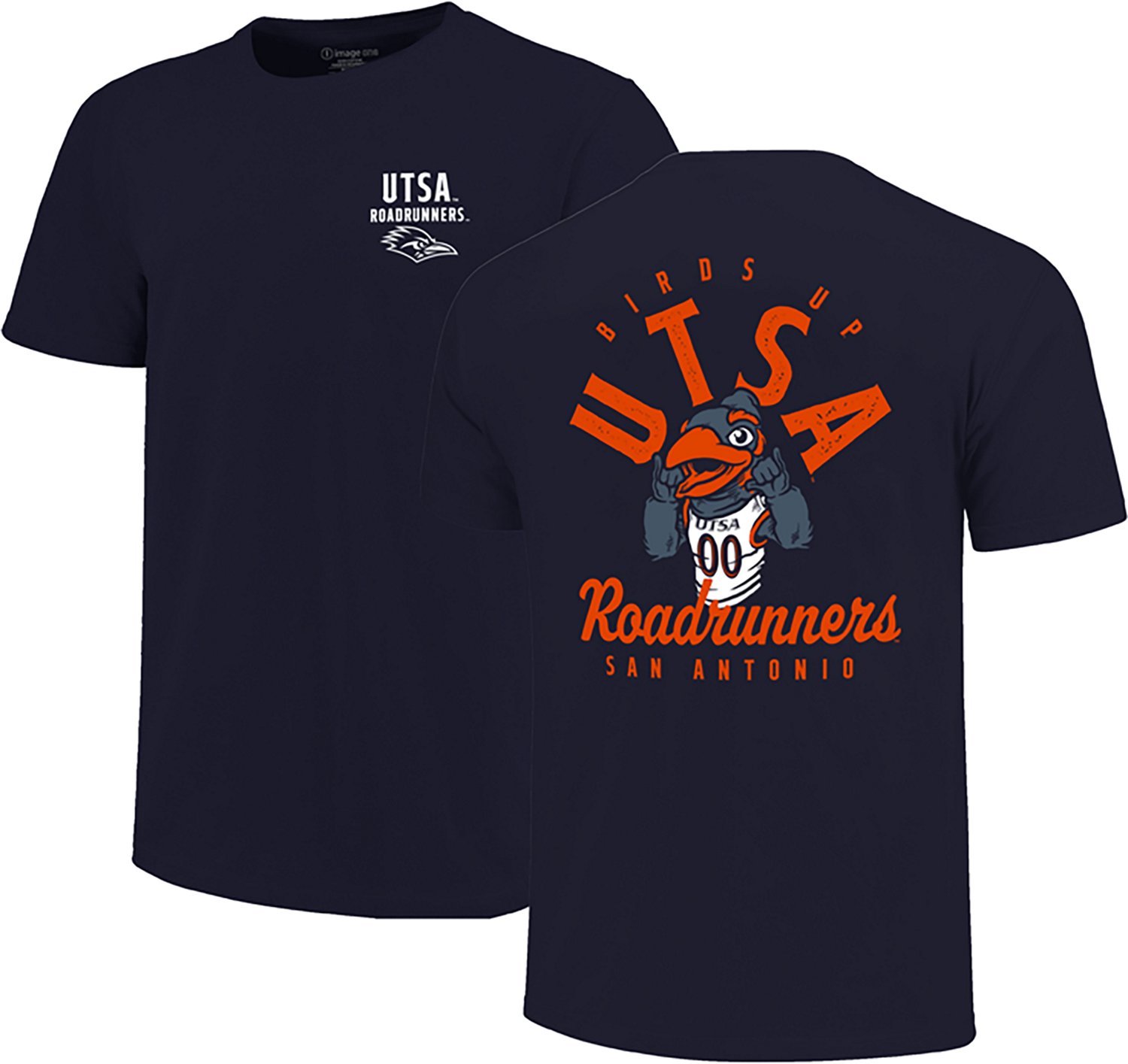 Image One Kids' UTSA Roadrunners Mascot Overlay DS Short Sleeve T-shirt - view number 3