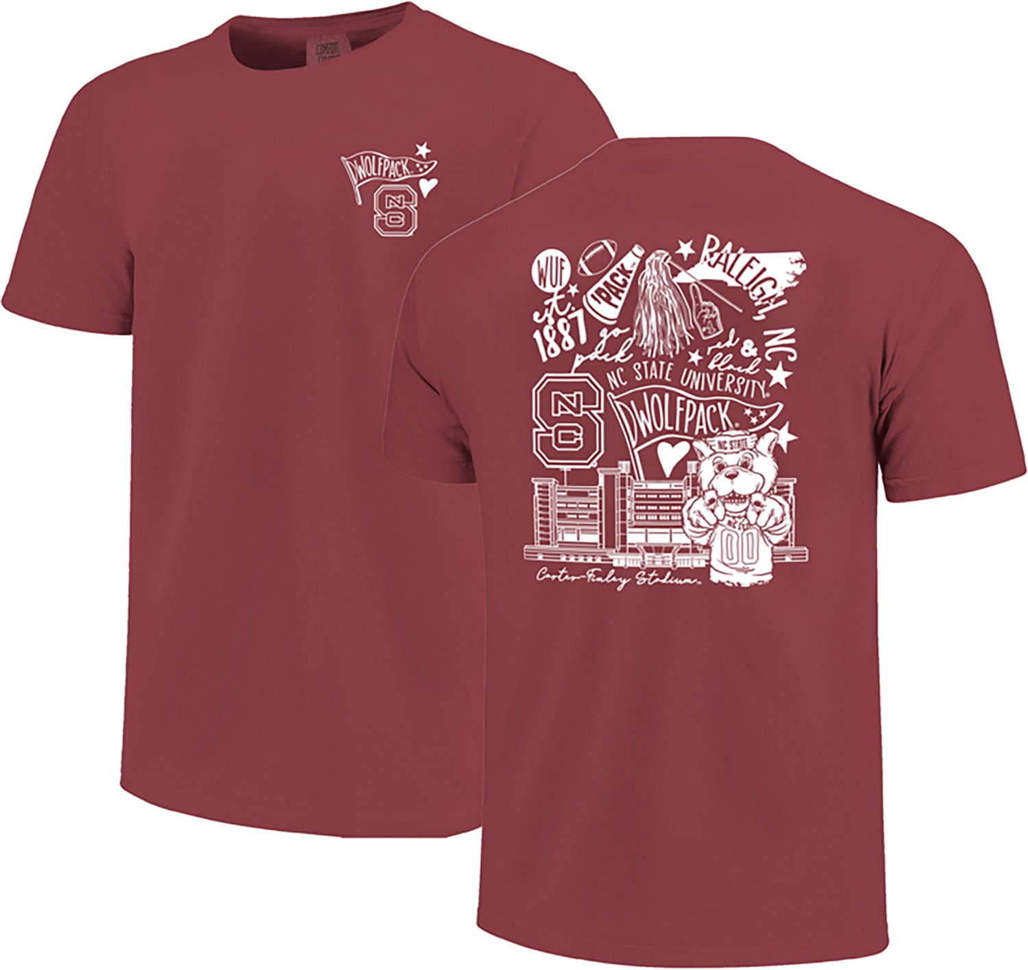 Image One Women’s North Carolina State University Cutesy Campus T-shirt - view number 3
