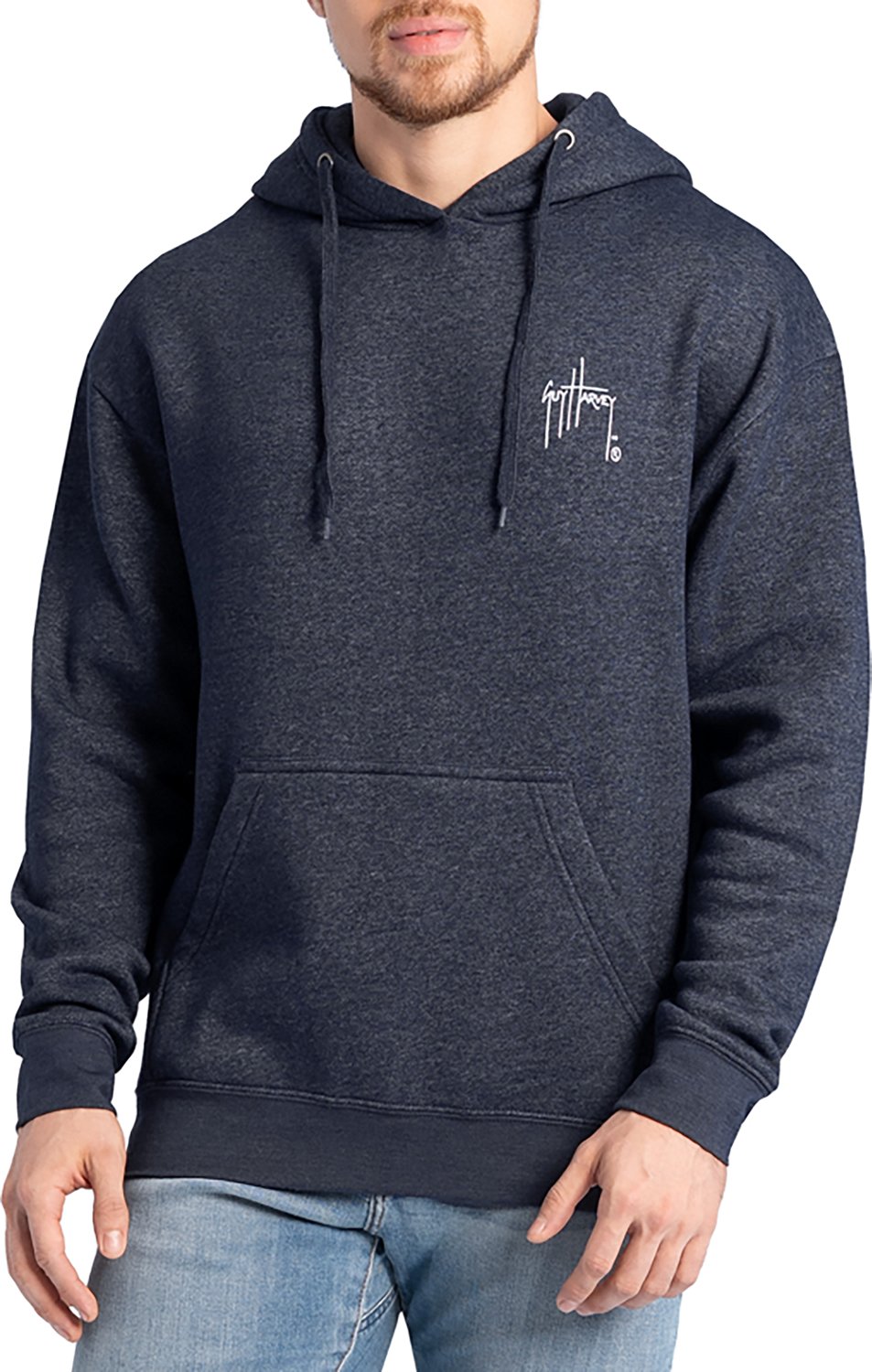 Guy Harvey Men's Tradewinds Seafood Supply Fleece Hoodie
