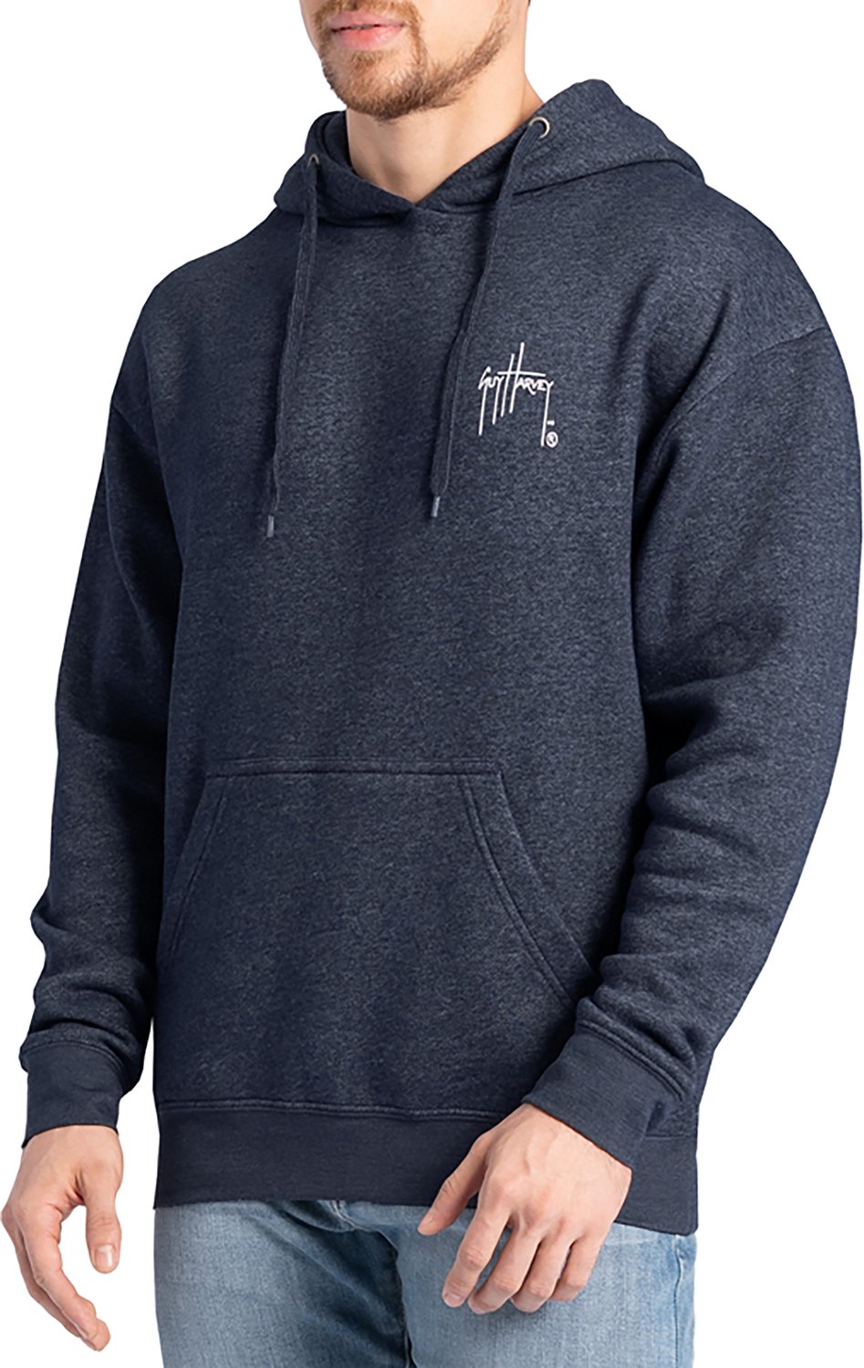 Guy Harvey Men's Tradewinds Seafood Supply Fleece Hoodie - view number 2