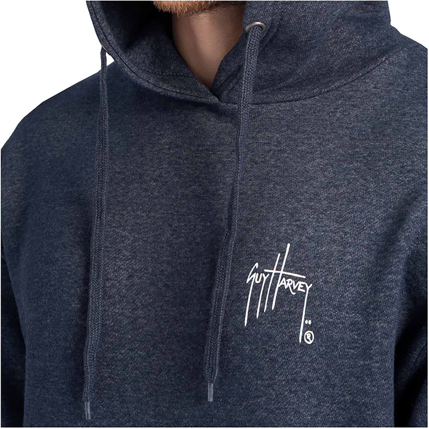 Guy Harvey Men's Tradewinds Seafood Supply Fleece Hoodie - view number 5