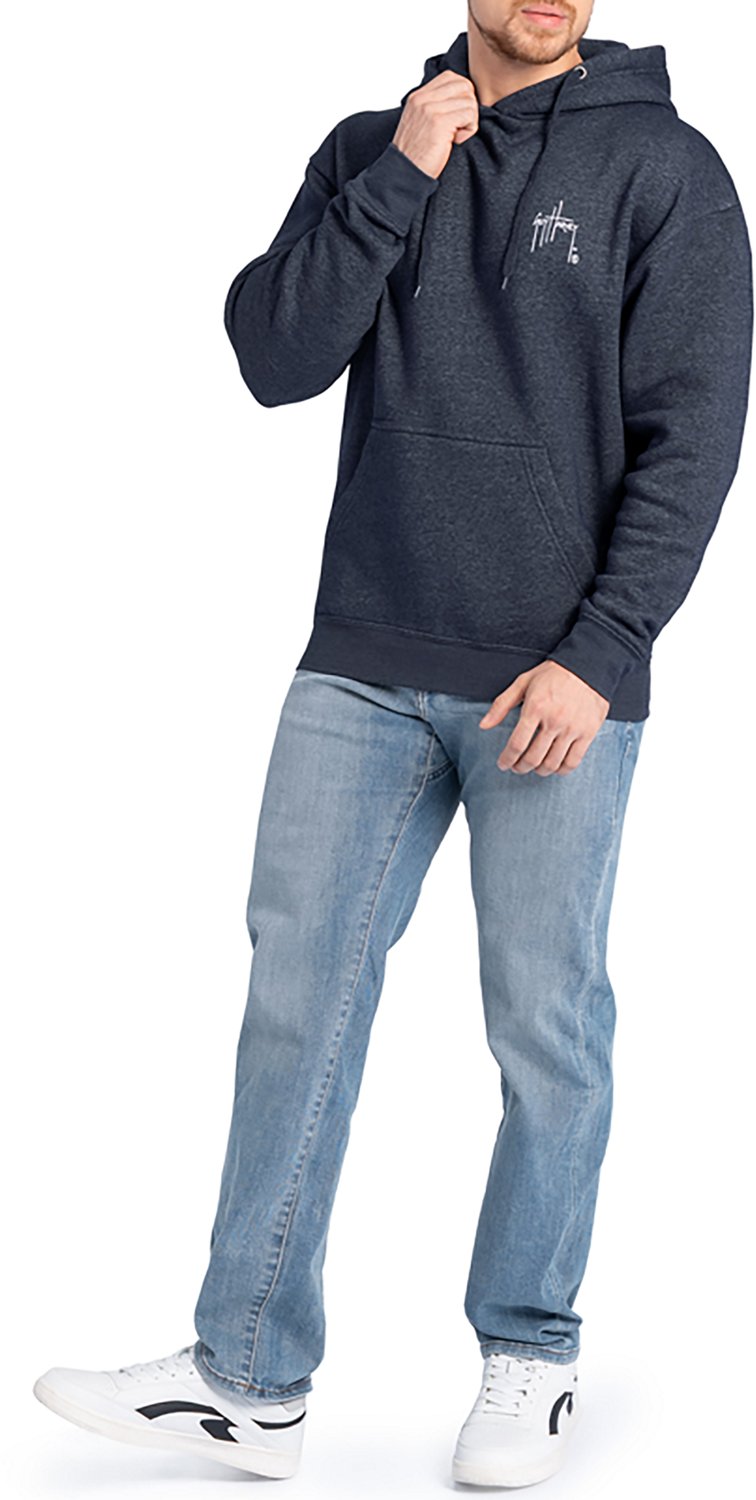 Guy Harvey Men's Tradewinds Seafood Supply Fleece Hoodie - view number 8