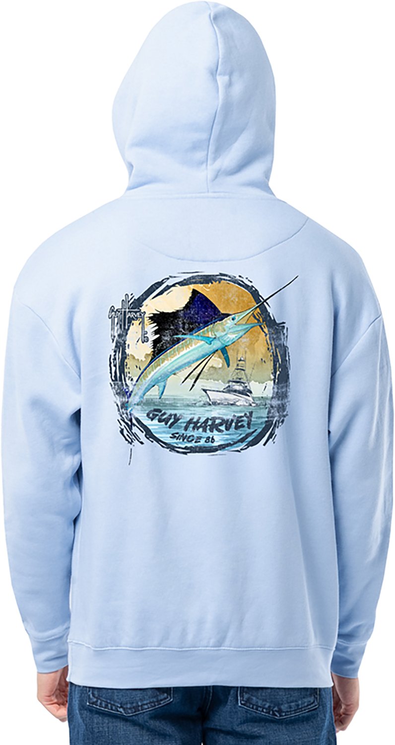 Guy Harvey Men's Tradewinds Sunset Fleece Hoodie - view number 7