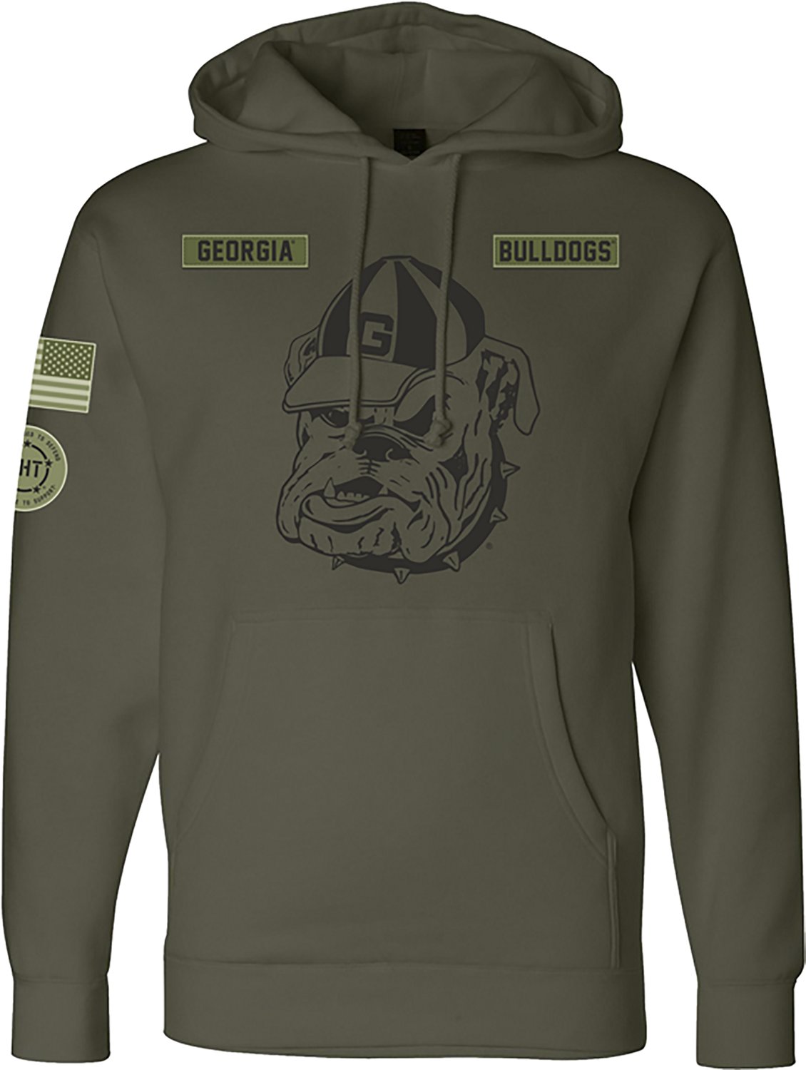 Something Inked Men's University of Georgia Military Hoodie