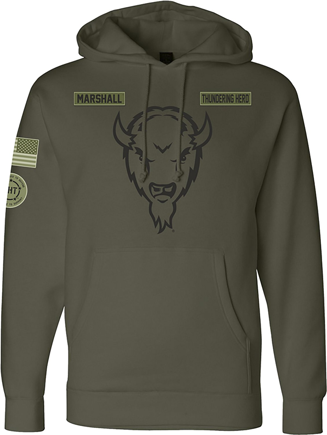 Something Inked Men's Marshall University Military Hoodie