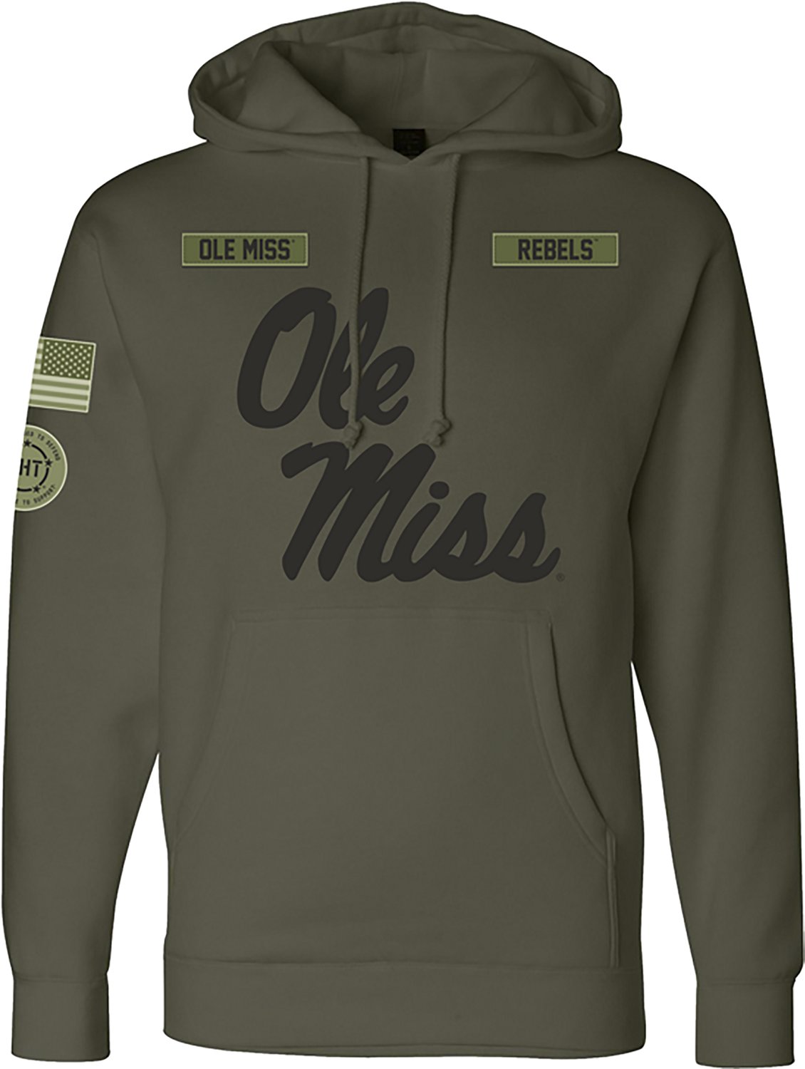 Something Inked Men's University of Mississippi Military Hoodie