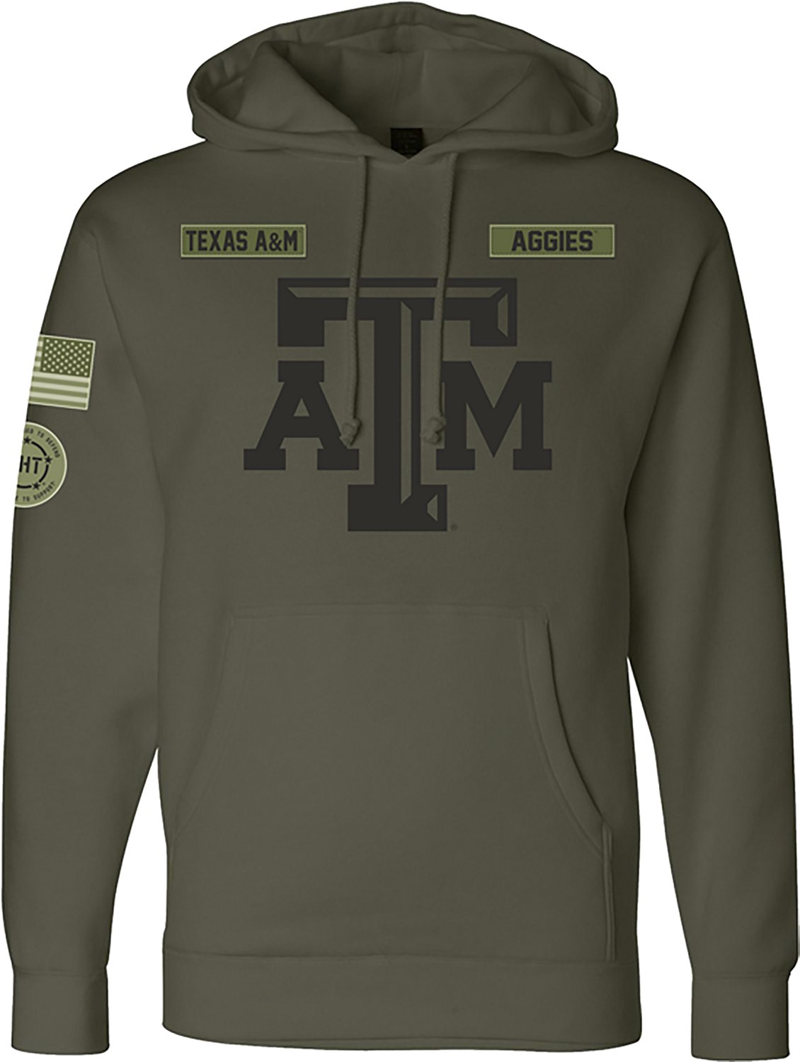 Something Inked Men's Texas A&M University Military Hoodie