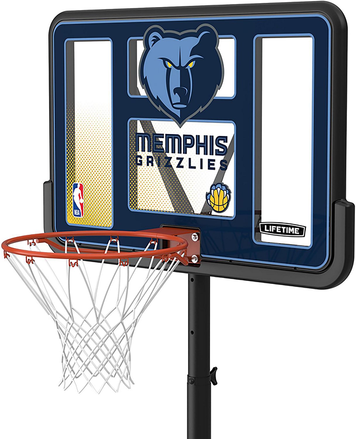 Lifetime NBA Memphis Grizzlies 44 in Portable Basketball Hoop with Wheels - view number 3