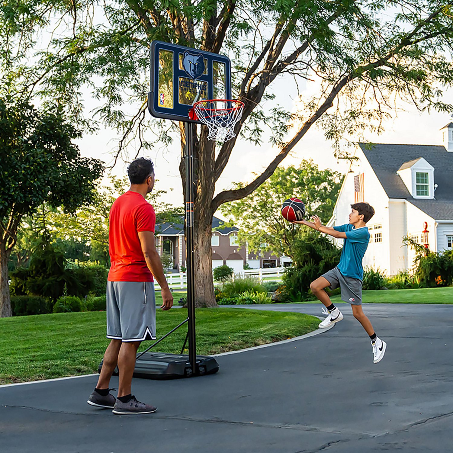 Lifetime NBA Memphis Grizzlies 44 in Portable Basketball Hoop with Wheels - view number 7