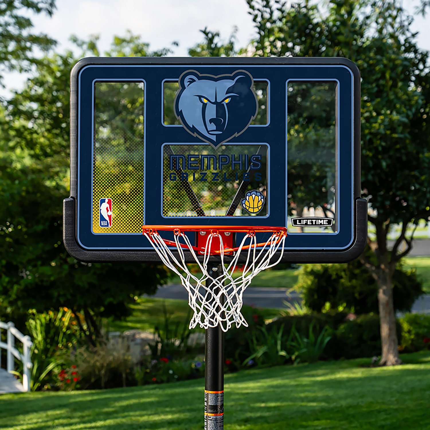 Lifetime NBA Memphis Grizzlies 44 in Portable Basketball Hoop with Wheels - view number 8