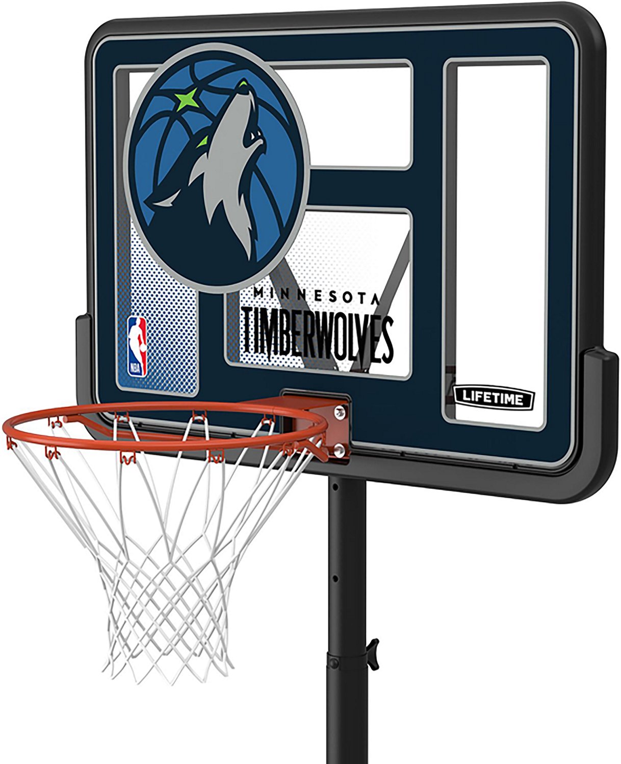Lifetime NBA Minnesota Timberwolves 44 in Portable Basketball Hoop with Wheels - view number 3