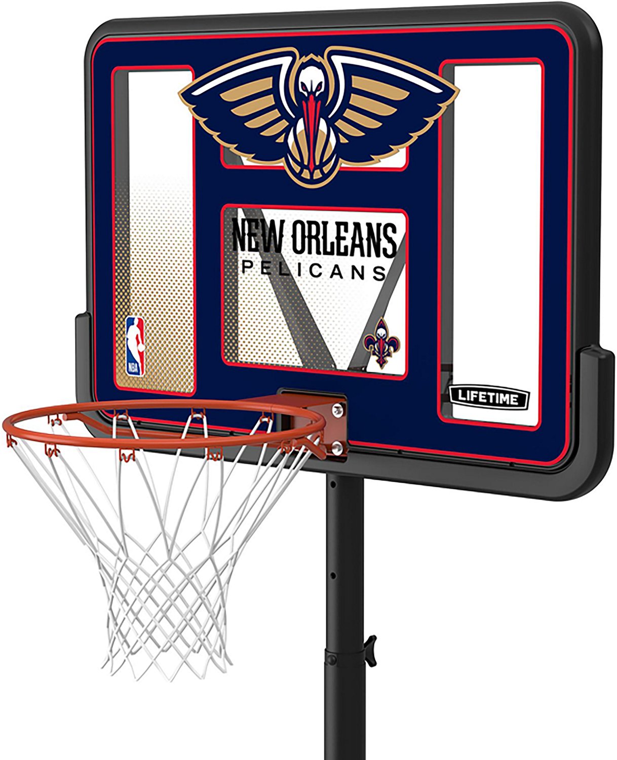 Lifetime NBA New Orleans Pelicans 44 in Portable Basketball Hoop with Wheels - view number 3