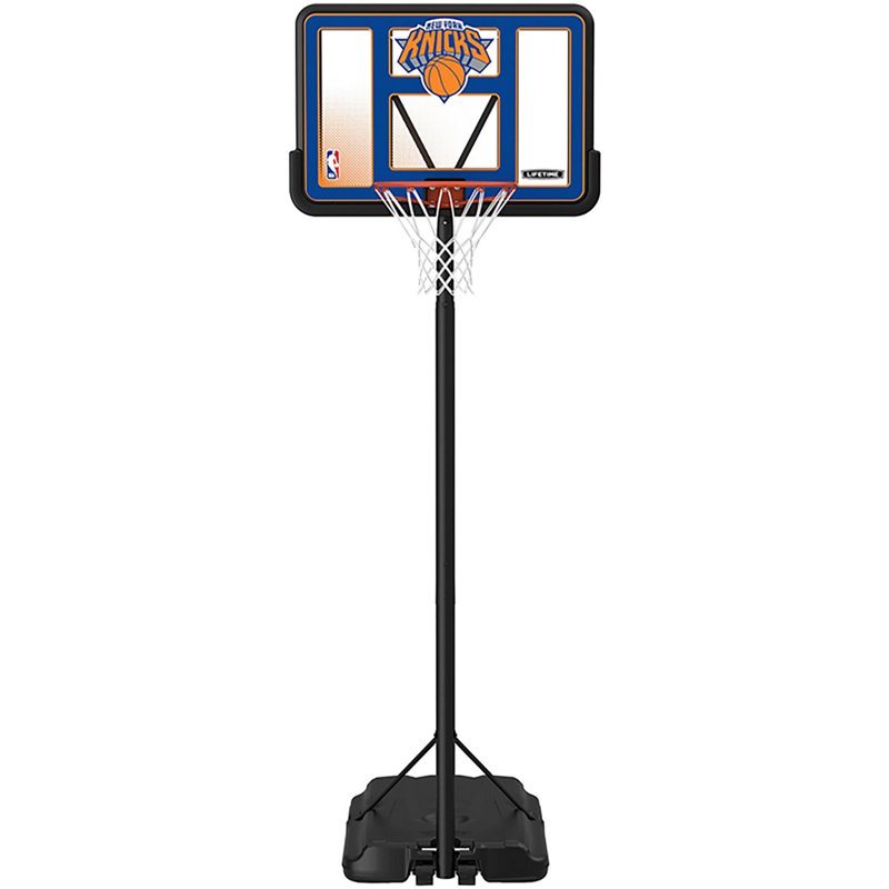 Lifetime NBA New York Knicks 44 in Portable Basketball Hoop with Wheels