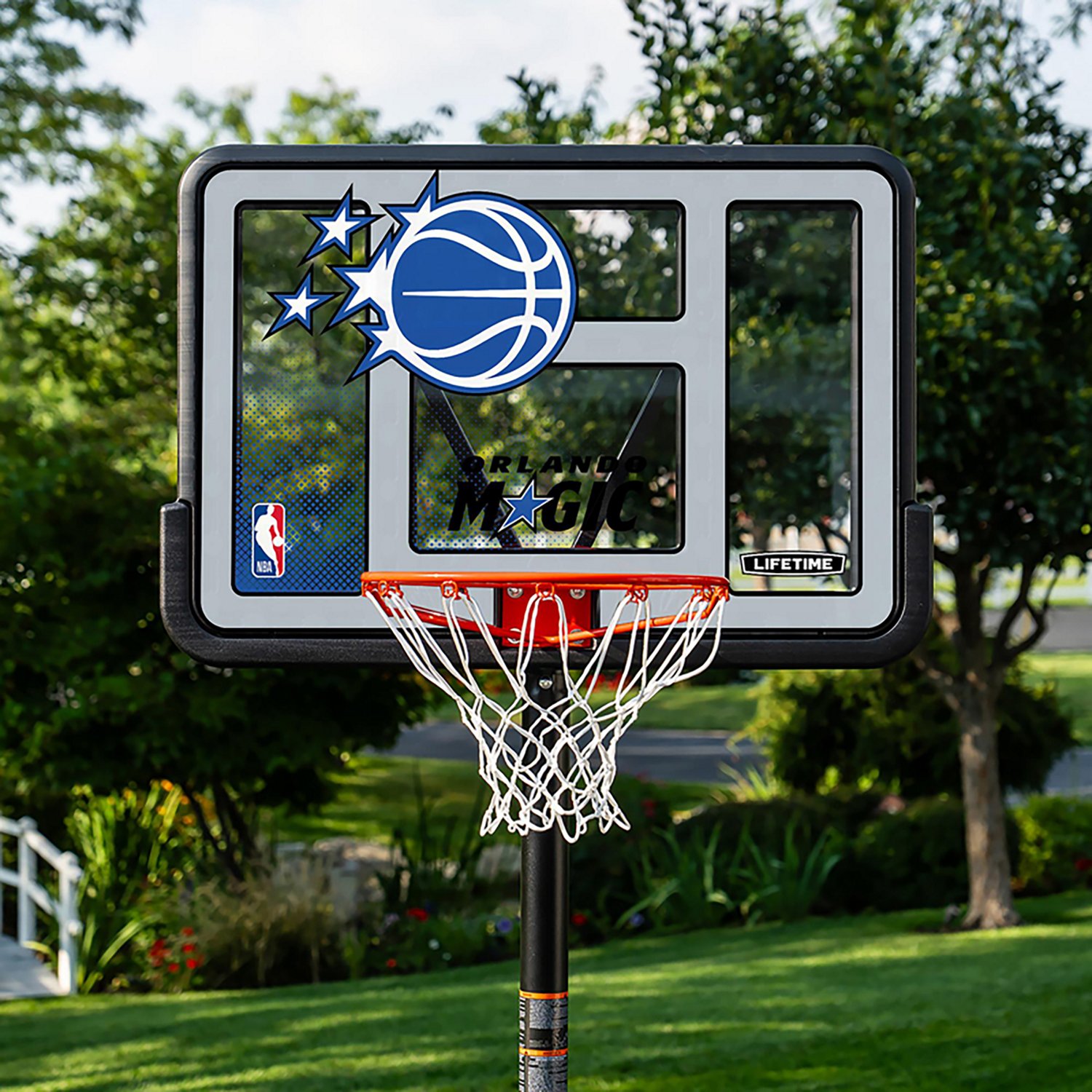 Lifetime NBA Orland Magic 44 in Portable Basketball Hoop with Wheels - view number 7
