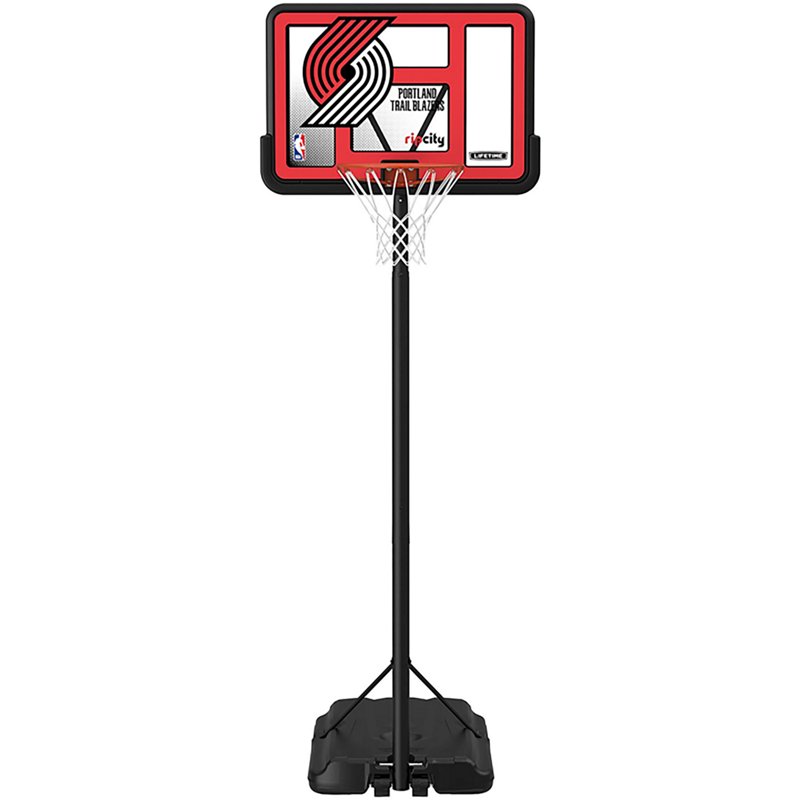 Lifetime NBA Portland Trail Blazers 44 in Portable Basketball Hoop with Wheels