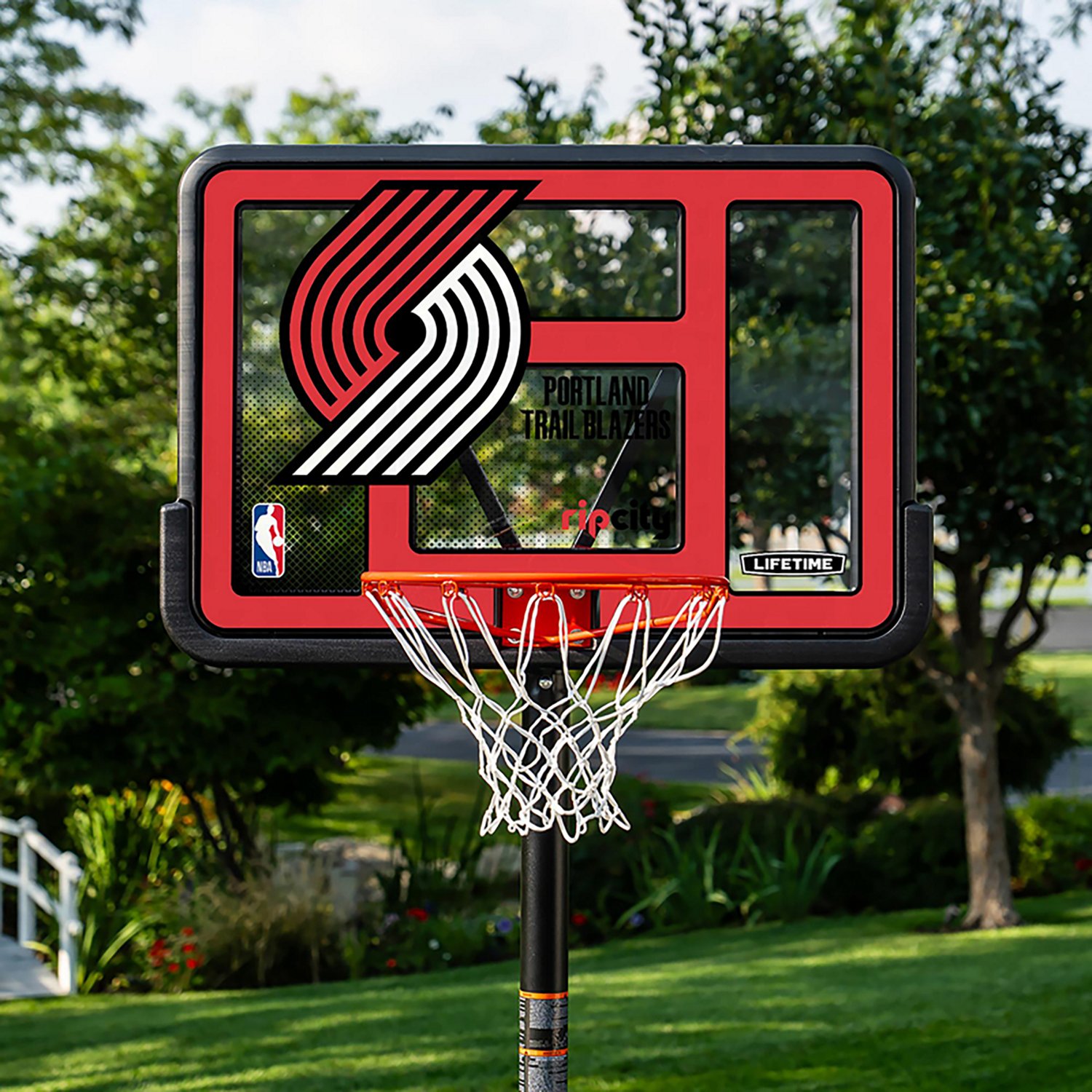 Lifetime NBA Portland Trail Blazers 44 in Portable Basketball Hoop with Wheels - view number 8