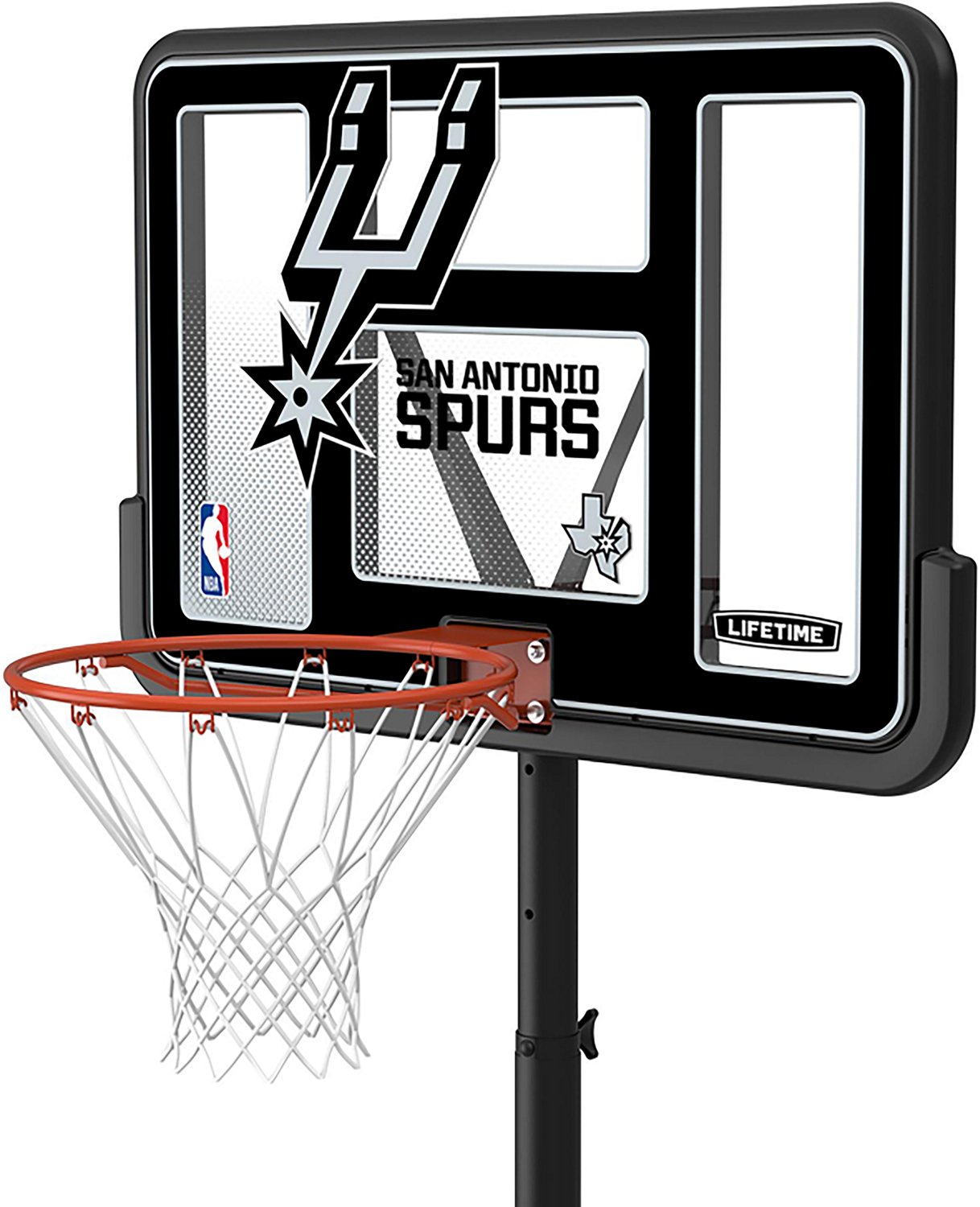 Lifetime NBA San Antonio Spurs 44 in Portable Basketball Hoop with Wheels - view number 3