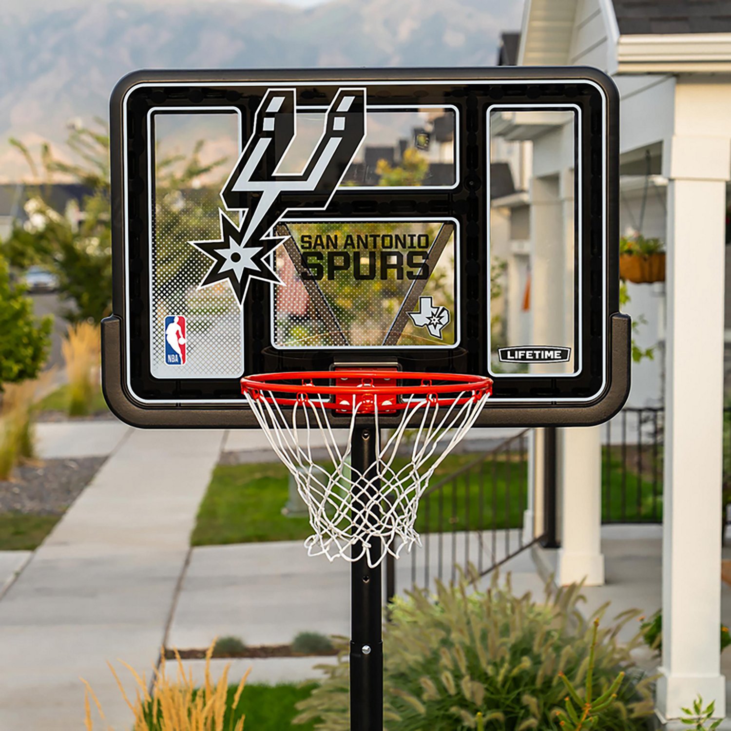 Lifetime NBA San Antonio Spurs 44 in Portable Basketball Hoop with Wheels - view number 8