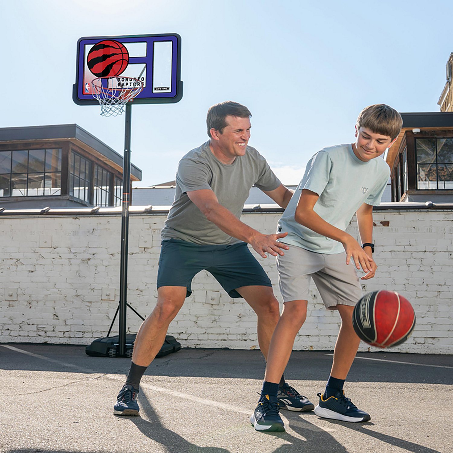 Lifetime NBA Toronto Raptors 44 in Portable Basketball Hoop with Wheels - view number 7