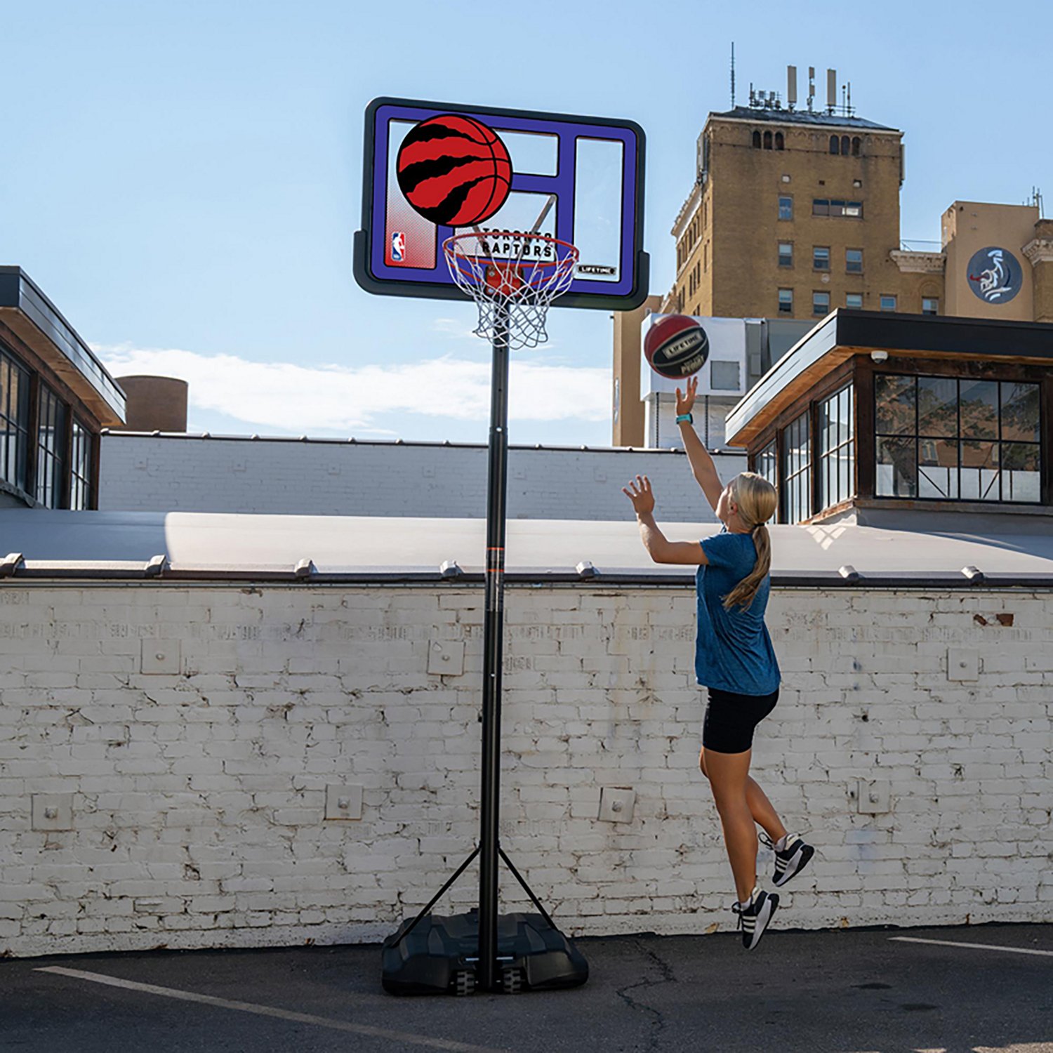 Lifetime NBA Toronto Raptors 44 in Portable Basketball Hoop with Wheels - view number 8