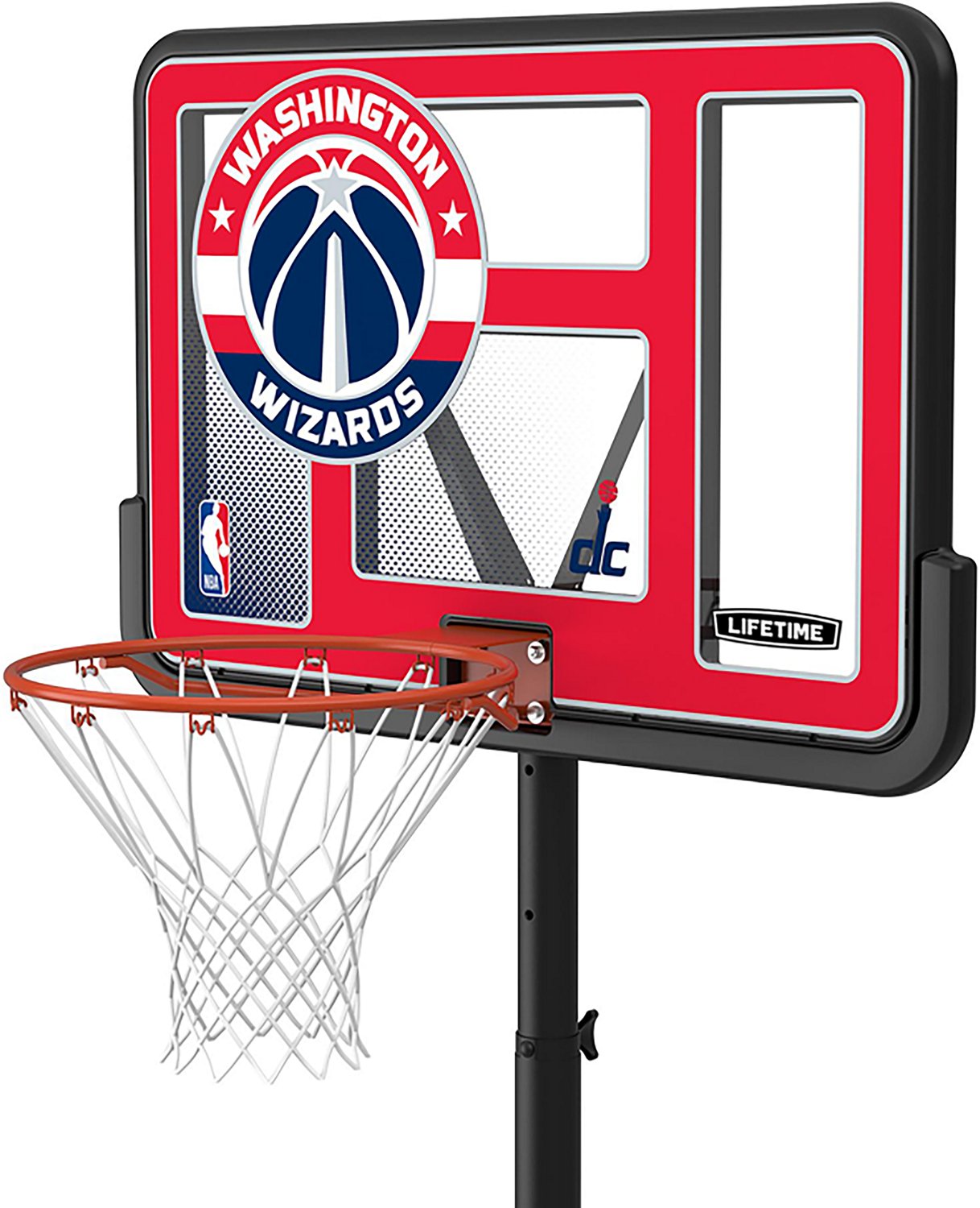 Lifetime NBA Washington Wizards 44 in Portable Basketball Hoop with Wheels - view number 3