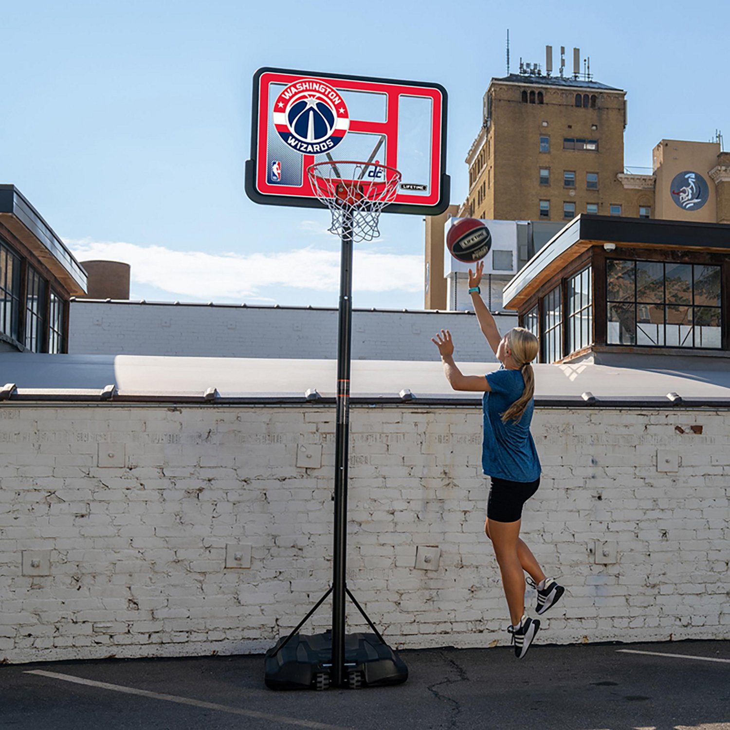 Lifetime NBA Washington Wizards 44 in Portable Basketball Hoop with Wheels - view number 8