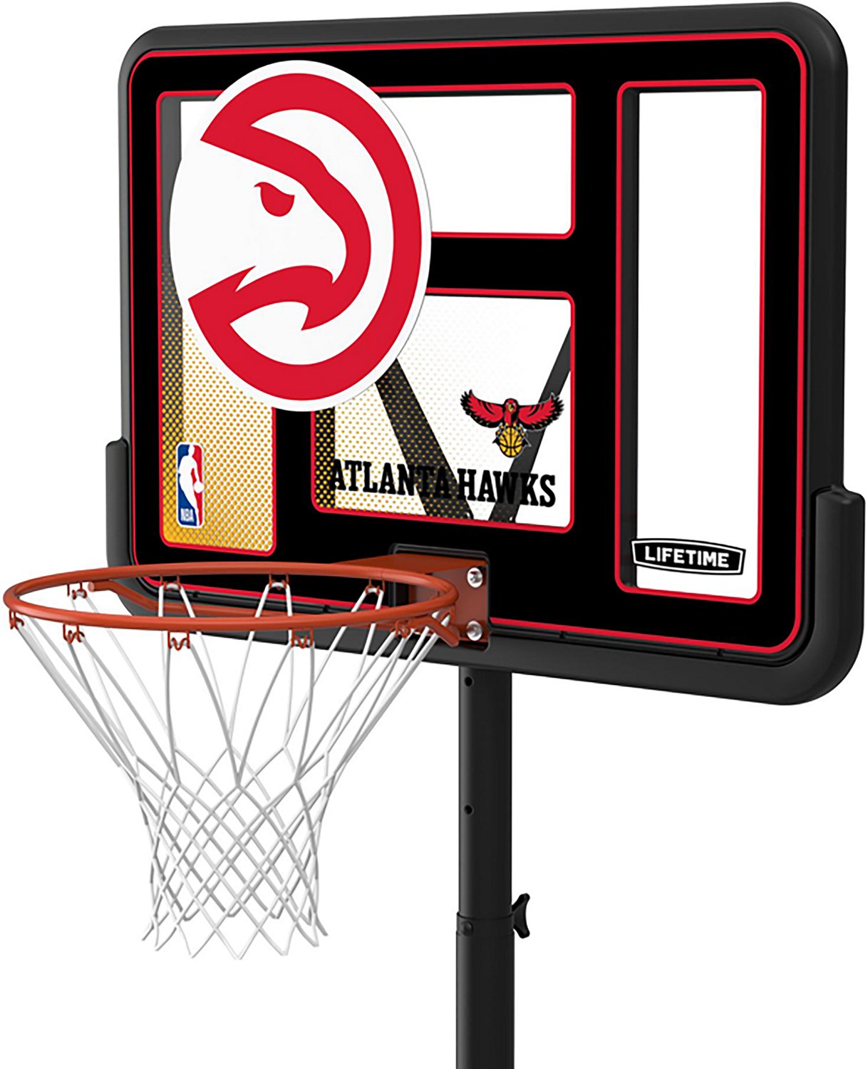 Lifetime NBA Atlanta Hawks 44 in Portable Basketball Hoop with Wheels - view number 3