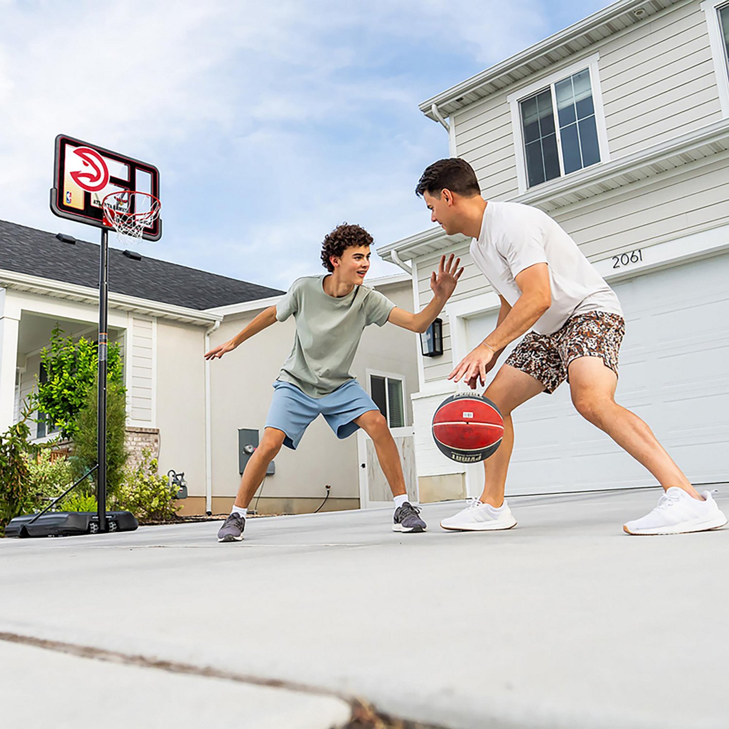 Lifetime NBA Atlanta Hawks 44 in Portable Basketball Hoop with Wheels - view number 7