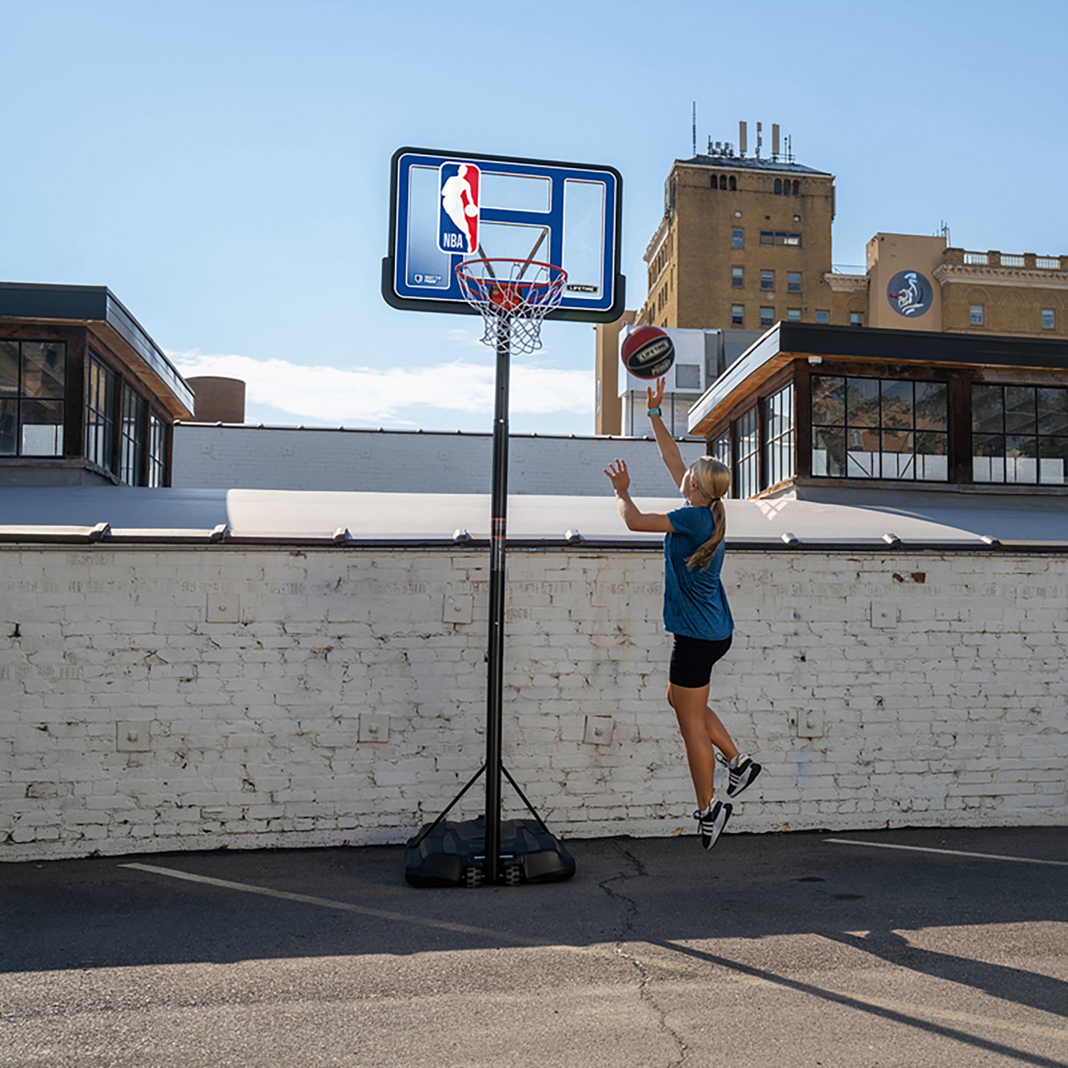 Lifetime NBA League 44 in Portable Basketball Hoop with Wheels - view number 7