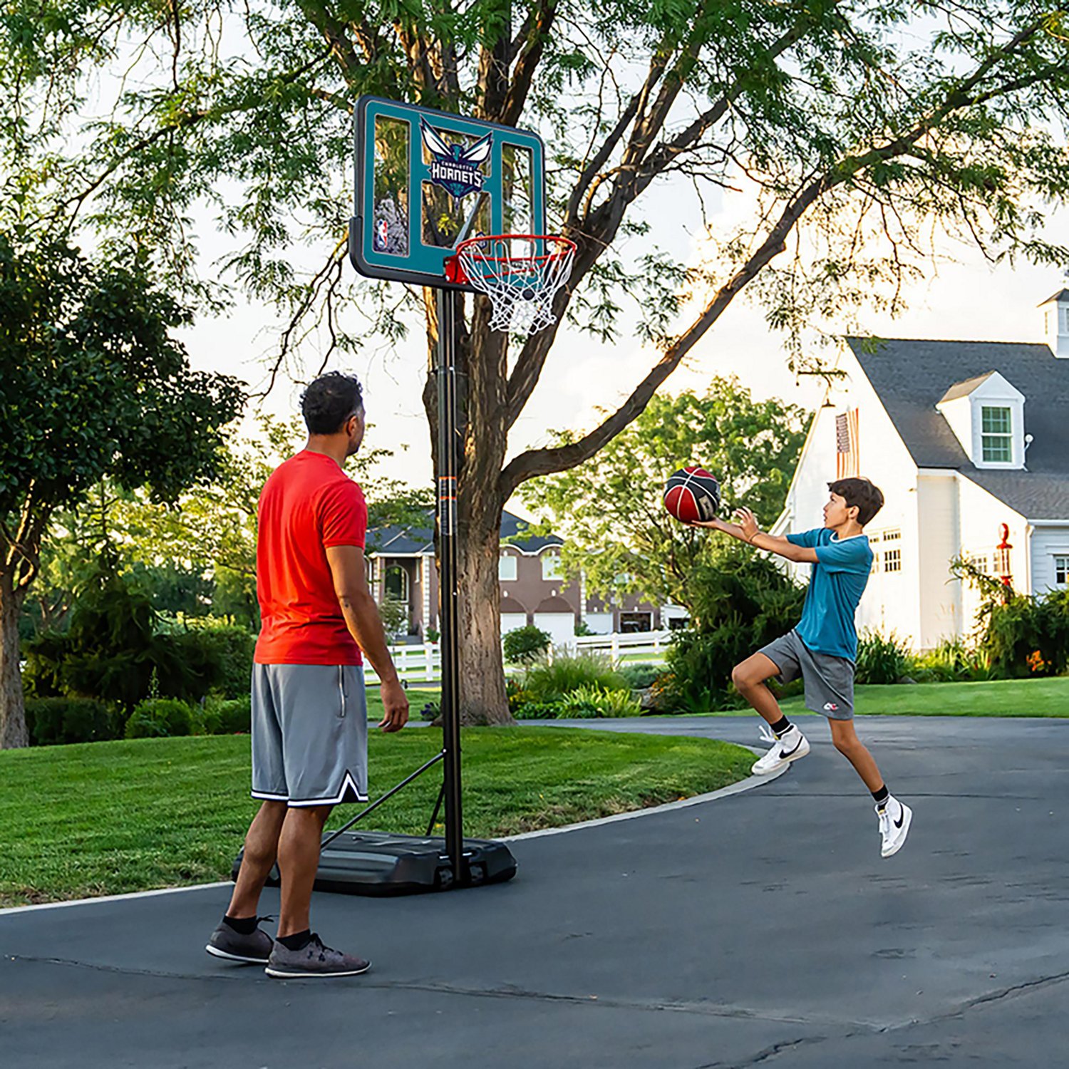 Lifetime NBA Charlotte Hornets 44 in Portable Basketball Hoop with Wheels - view number 7