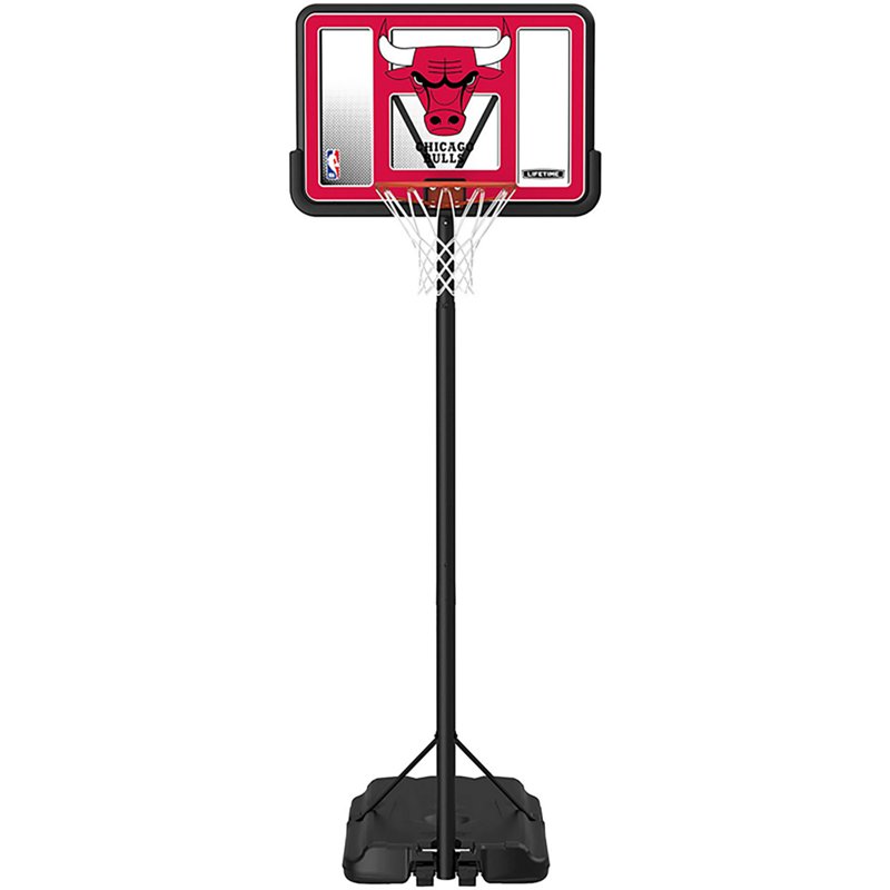 Lifetime NBA Chicago Bulls 44 in Portable Basketball Hoop with Wheels