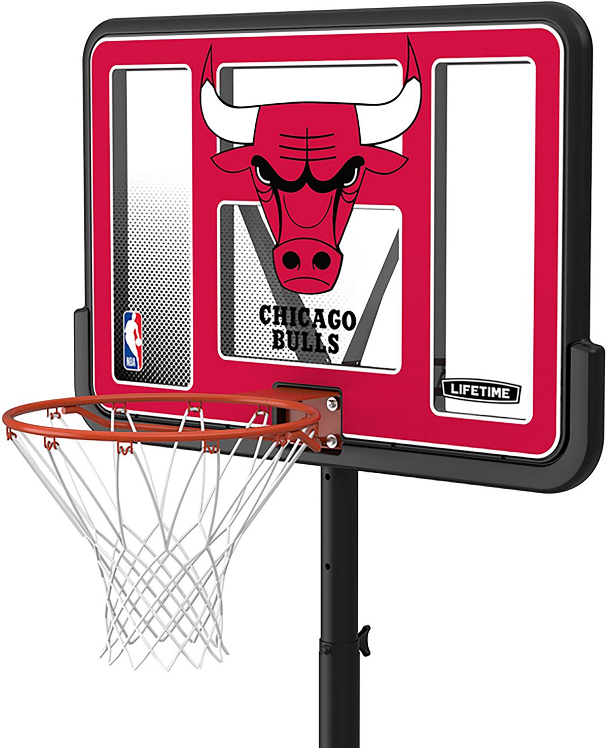 Lifetime NBA Chicago Bulls 44 in Portable Basketball Hoop with Wheels - view number 3
