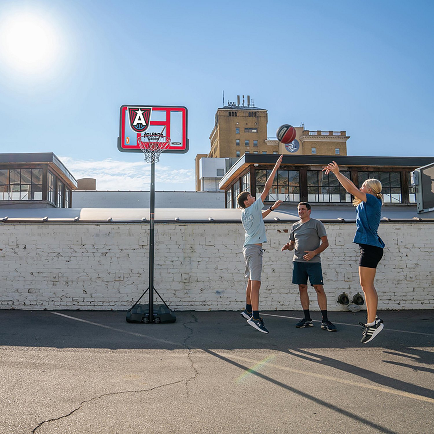 Lifetime WNBA Atlanta Dream 44 in Portable Basketball Hoop with Wheels - view number 7