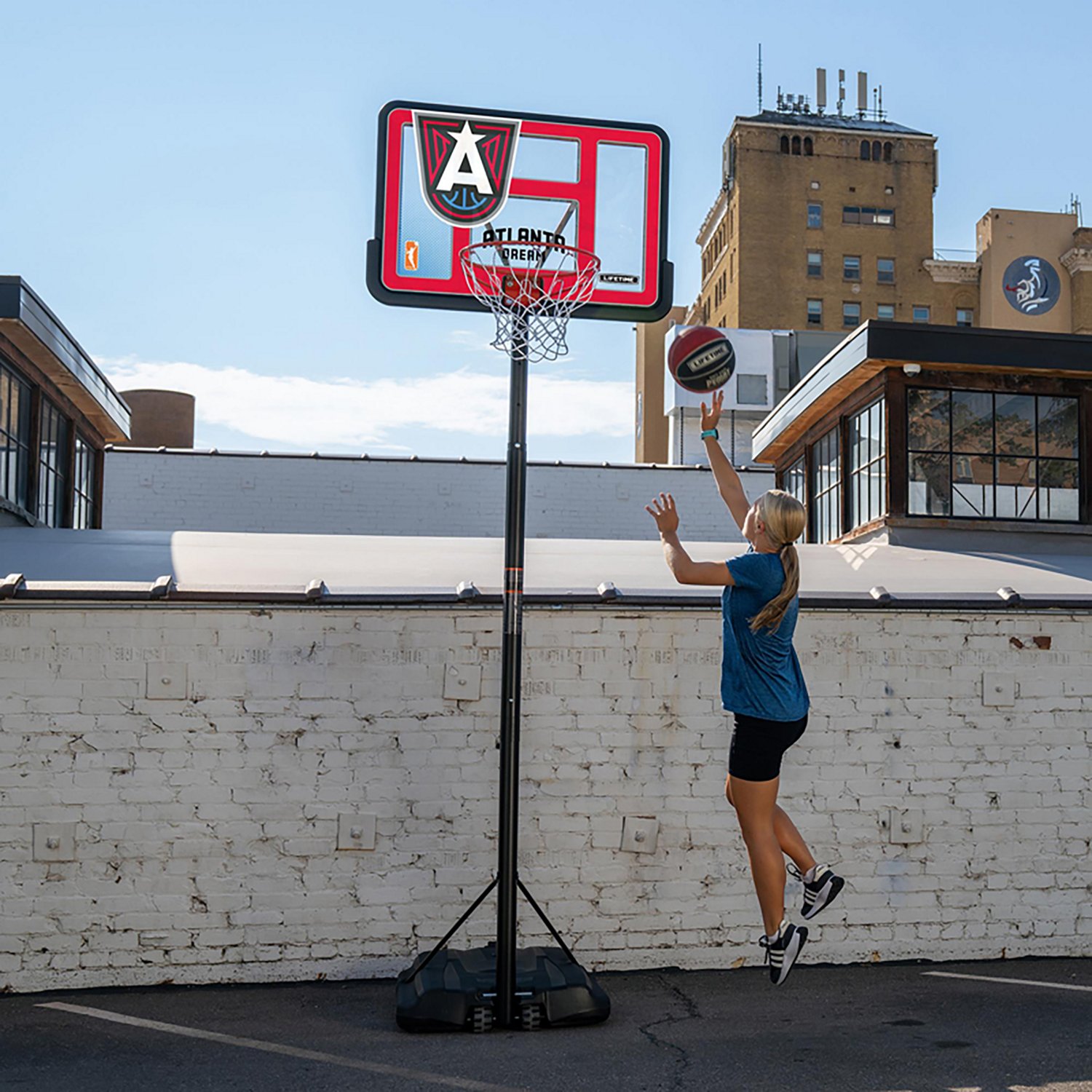 Lifetime WNBA Atlanta Dream 44 in Portable Basketball Hoop with Wheels - view number 8