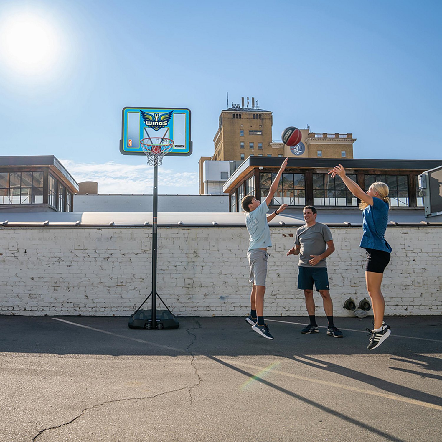Lifetime WNBA Dallas Wings 44 in Portable Basketball Hoop with Wheels - view number 8
