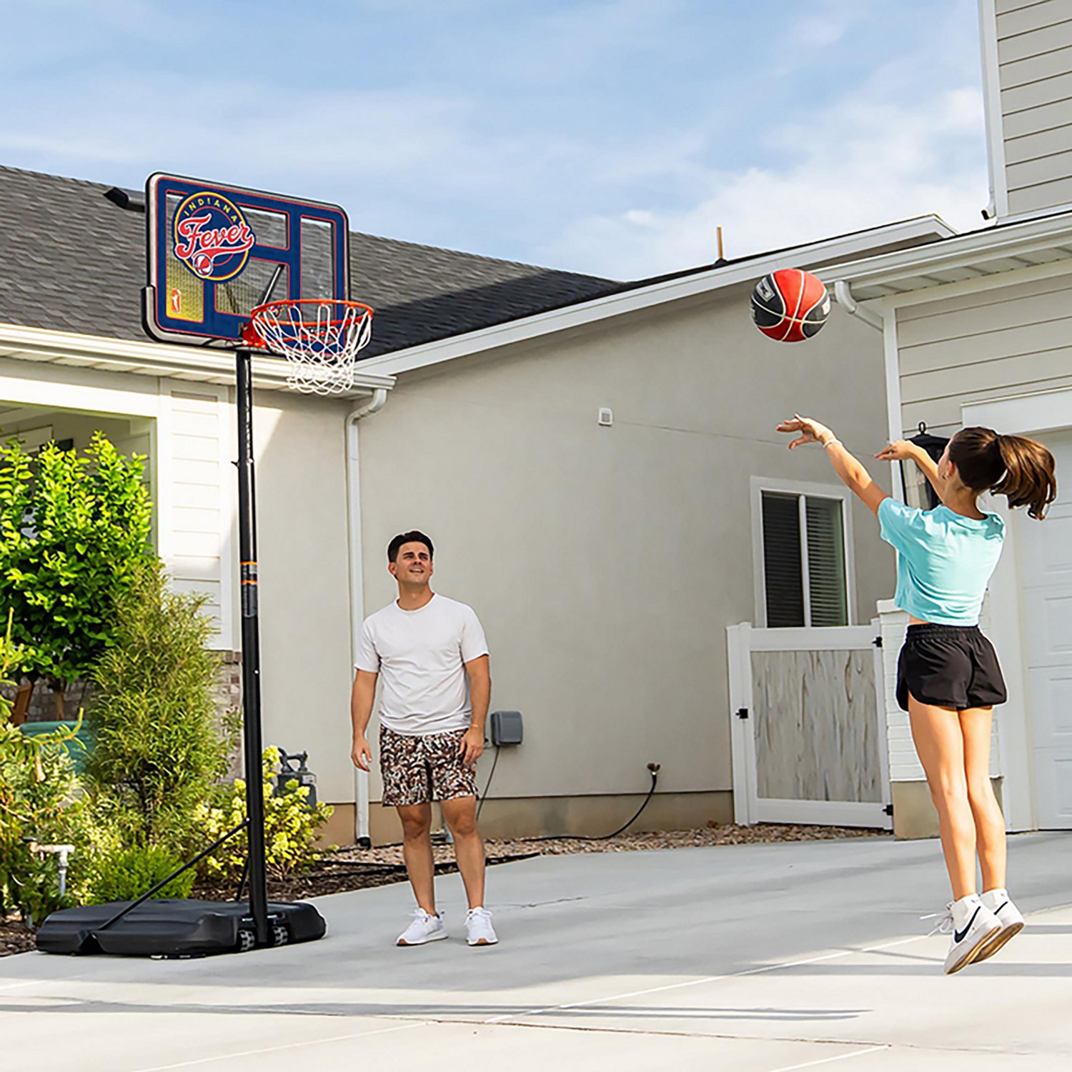 Lifetime NBA Indiana Fever 44 in Portable Basketball Hoop with Wheels - view number 7