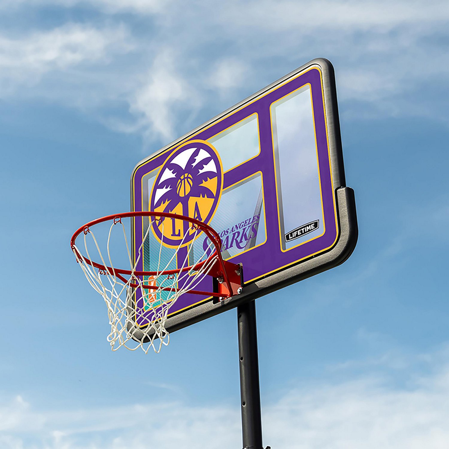 Lifetime WNBA Los Angeles Sparks 44 in Portable Basketball Hoop with Wheels - view number 8